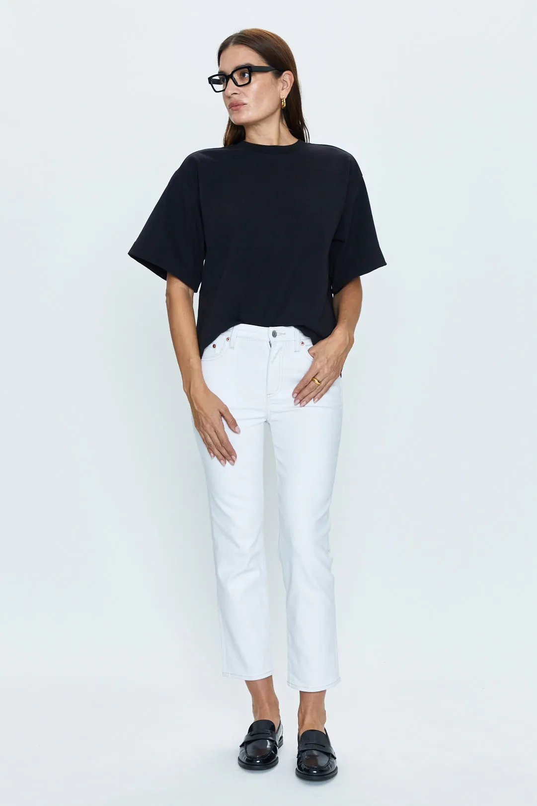 Monroe High Rise Cigarette - Le Blanc sold by pistola product image thumbnail 5