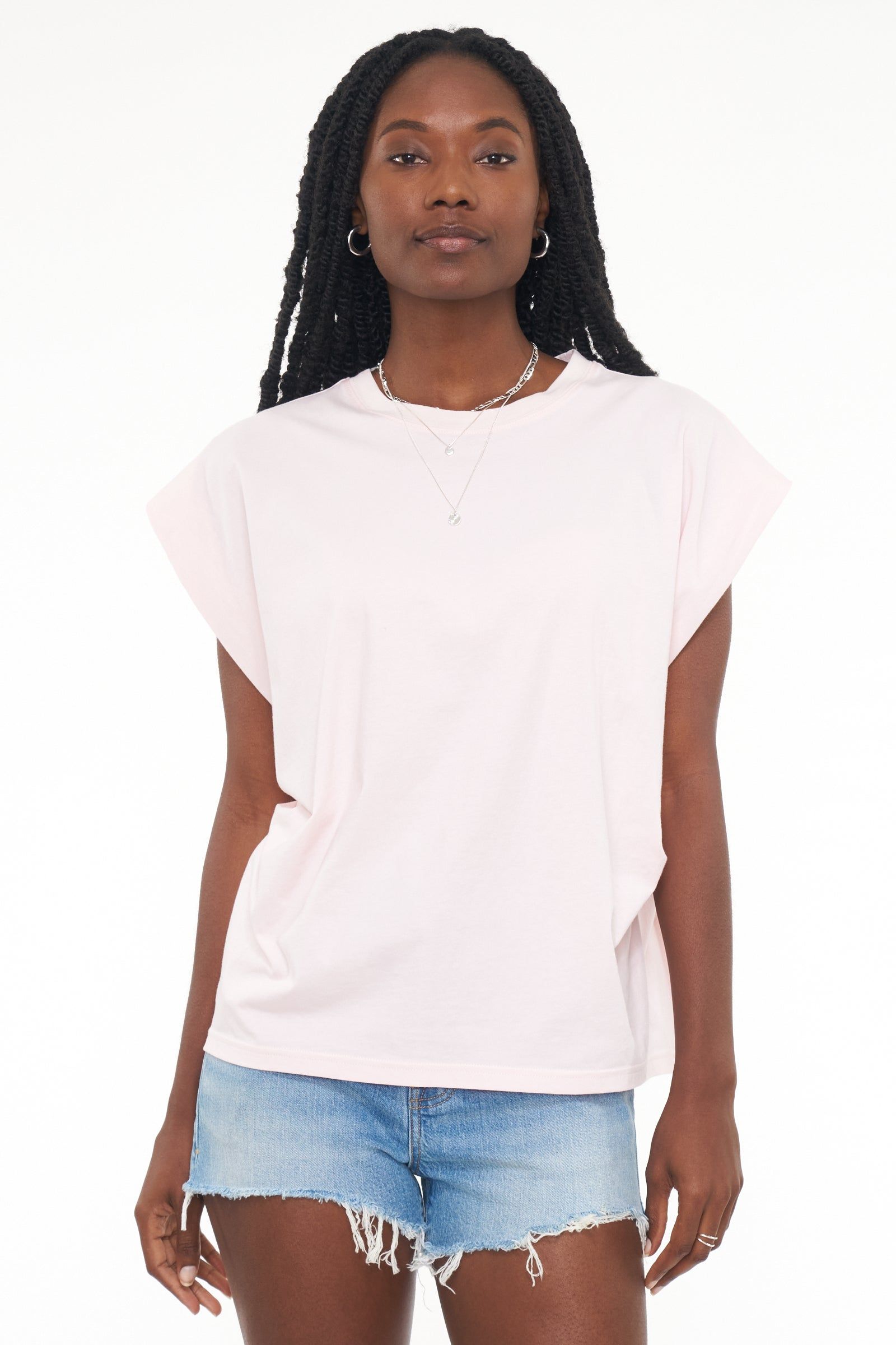 Trina Muscle Tee - Pink Mist sold by pistola