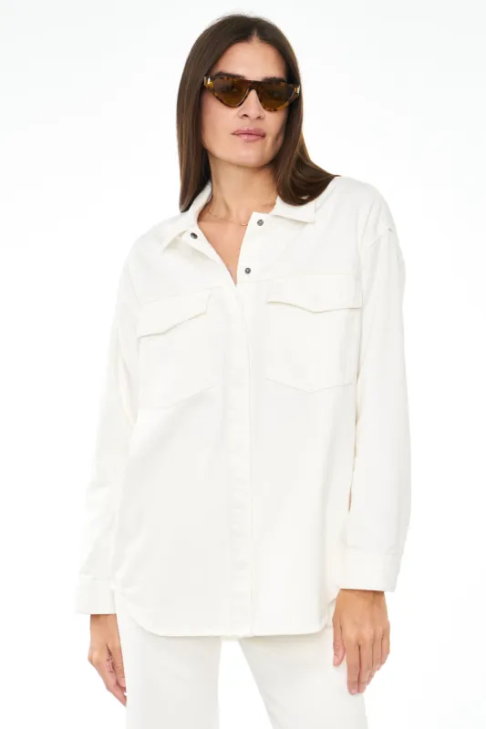 Mandy Oversized Shacket - Macadamia sold by pistola