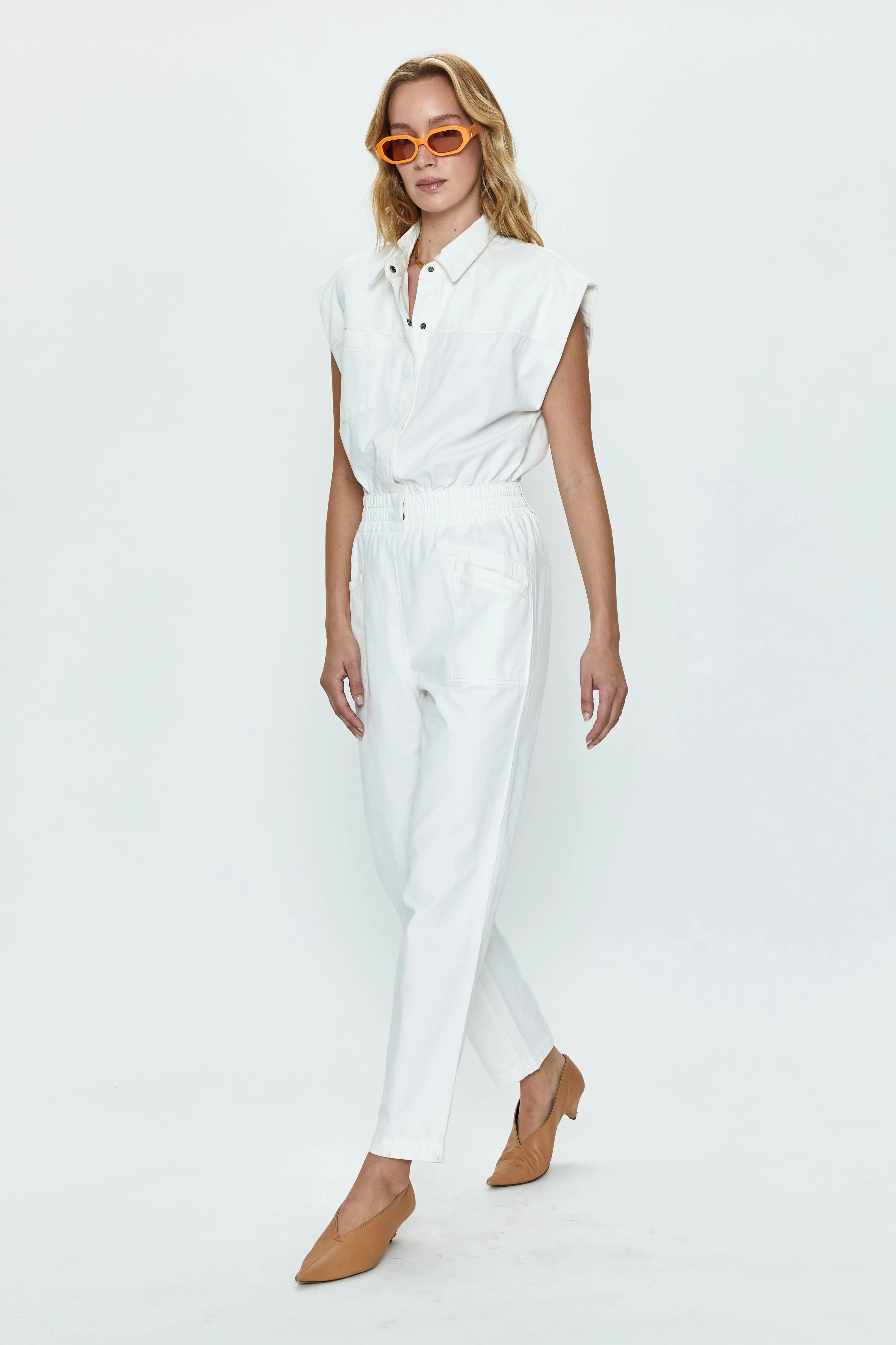 Rosie Jumpsuit - Porcelain sold by pistola product image thumbnail 2