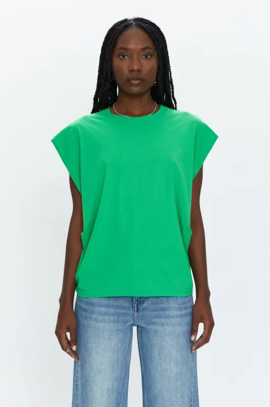 Trina Muscle Tee - Green Apple sold by pistola