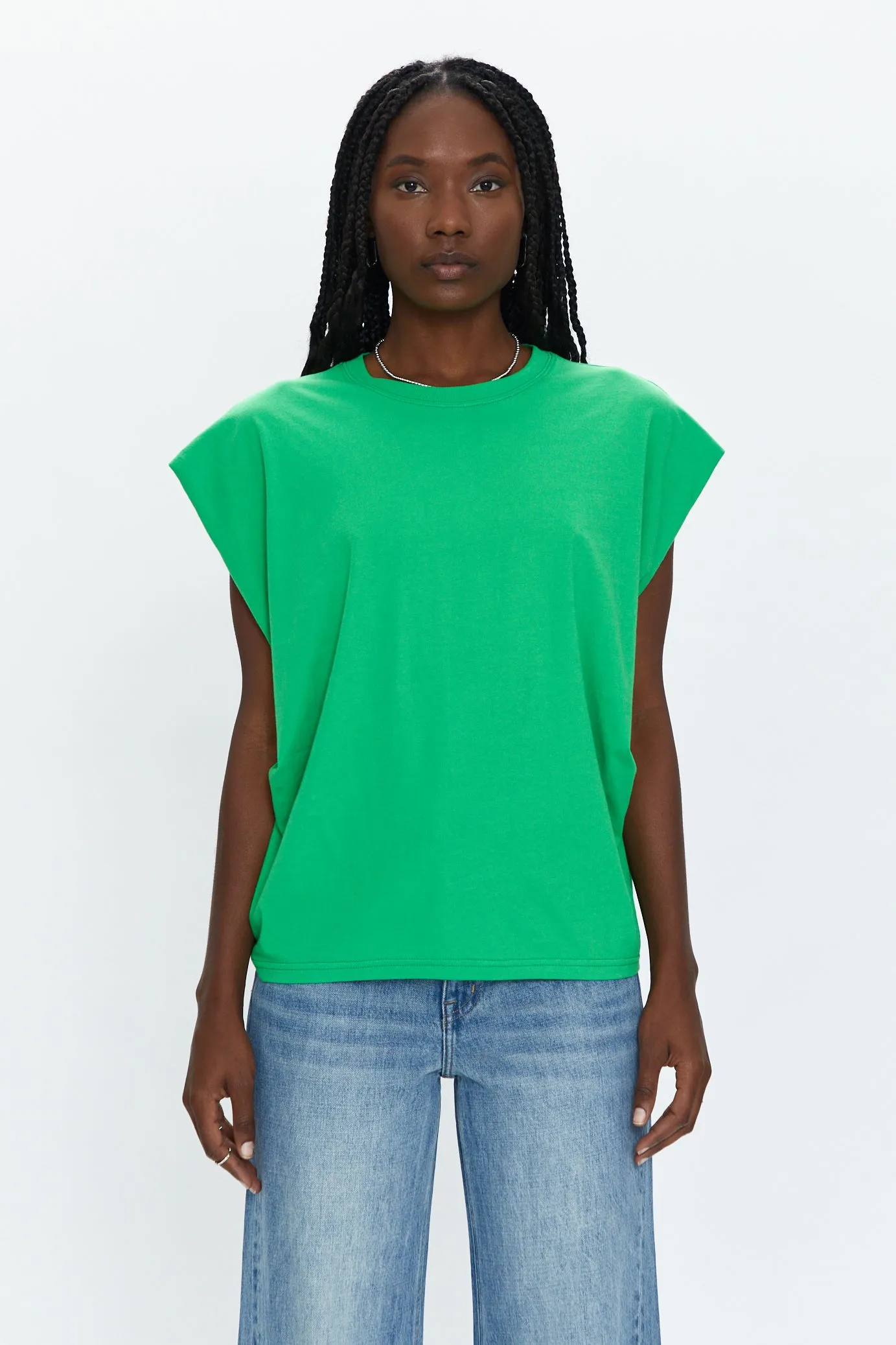 Trina Muscle Tee - Green Apple sold by pistola
