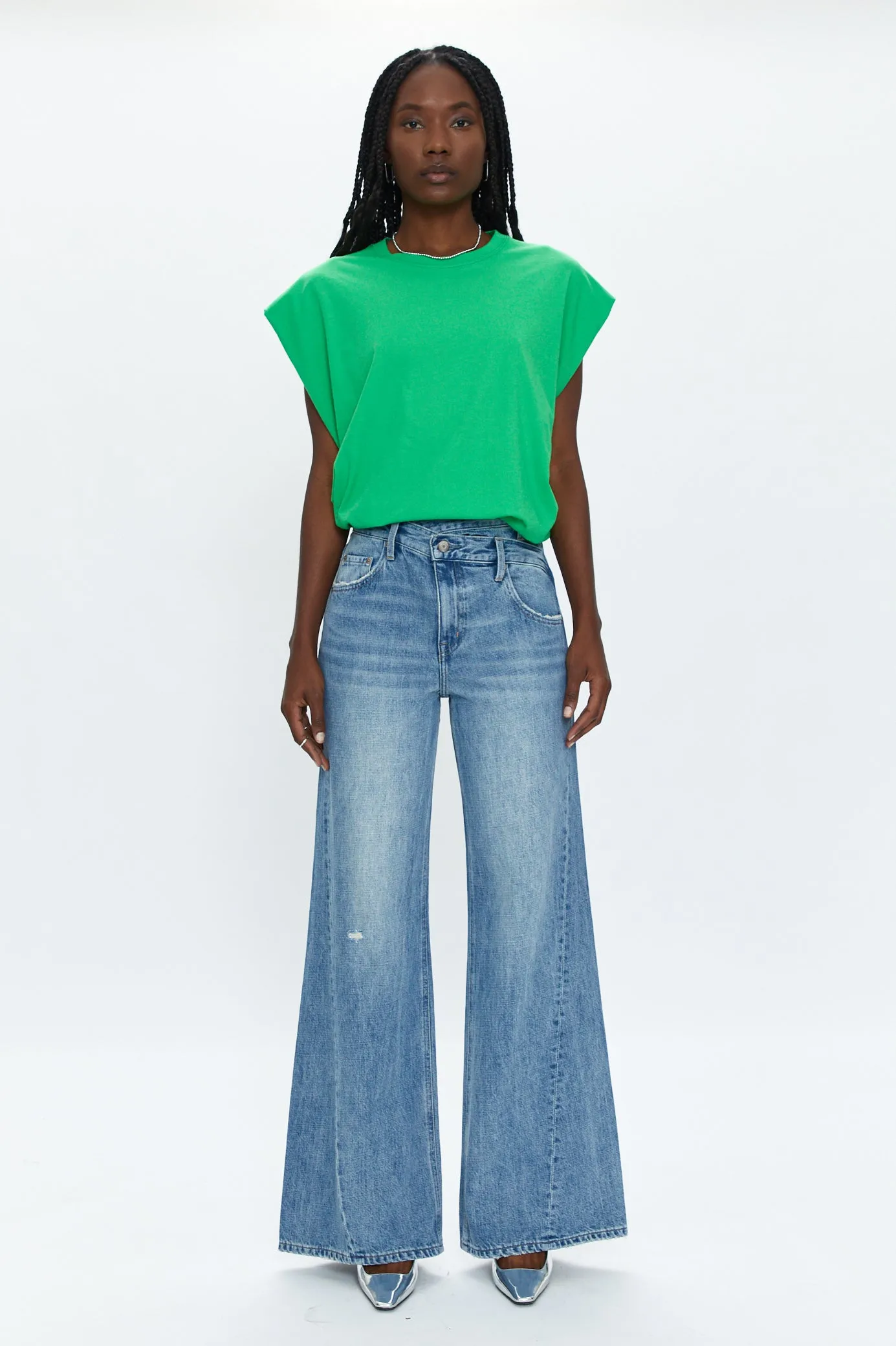 Trina Muscle Tee - Green Apple sold by pistola product image thumbnail 2