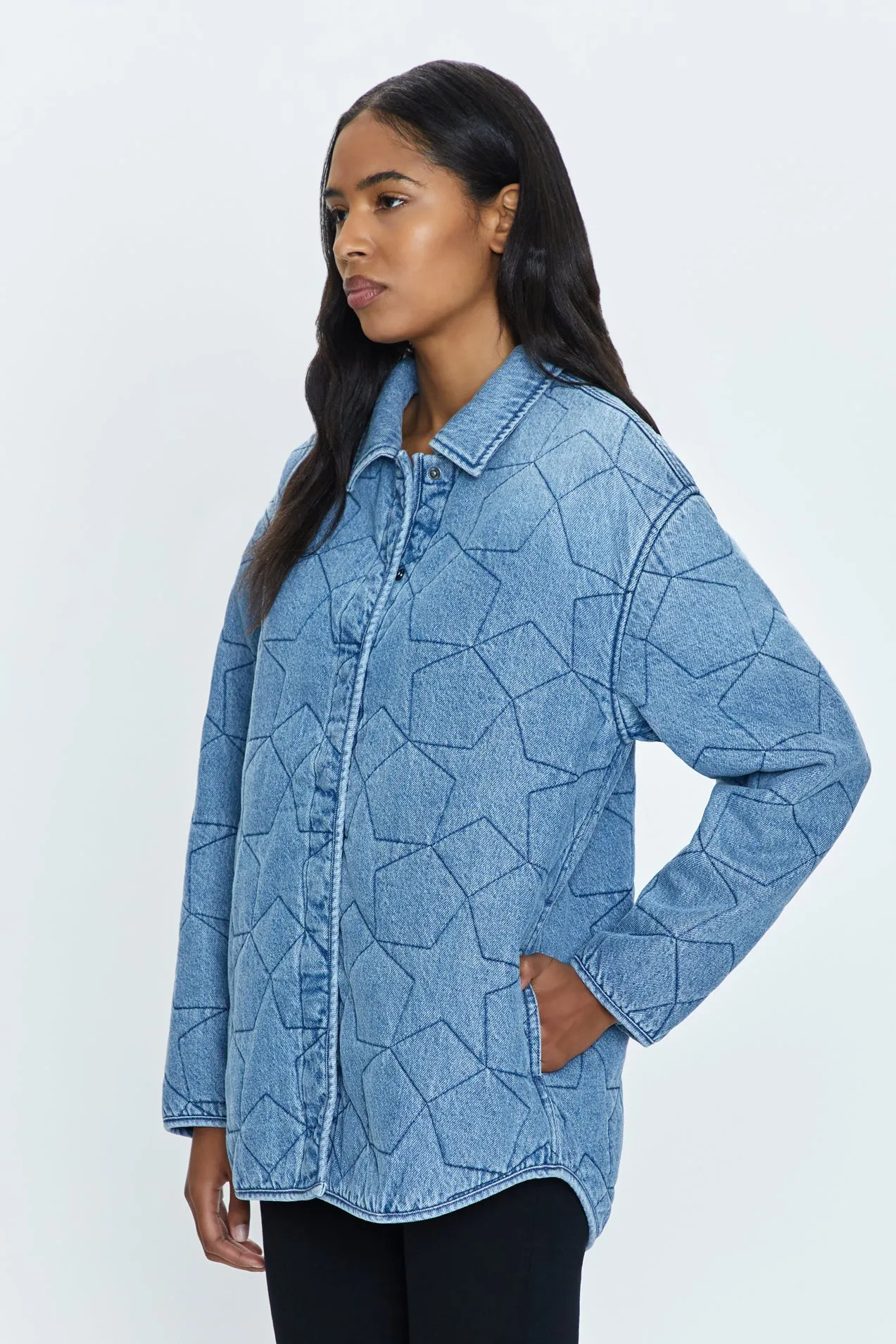 Alyssa Quilted Shacket - Marmont Star sold by pistola product image thumbnail 5