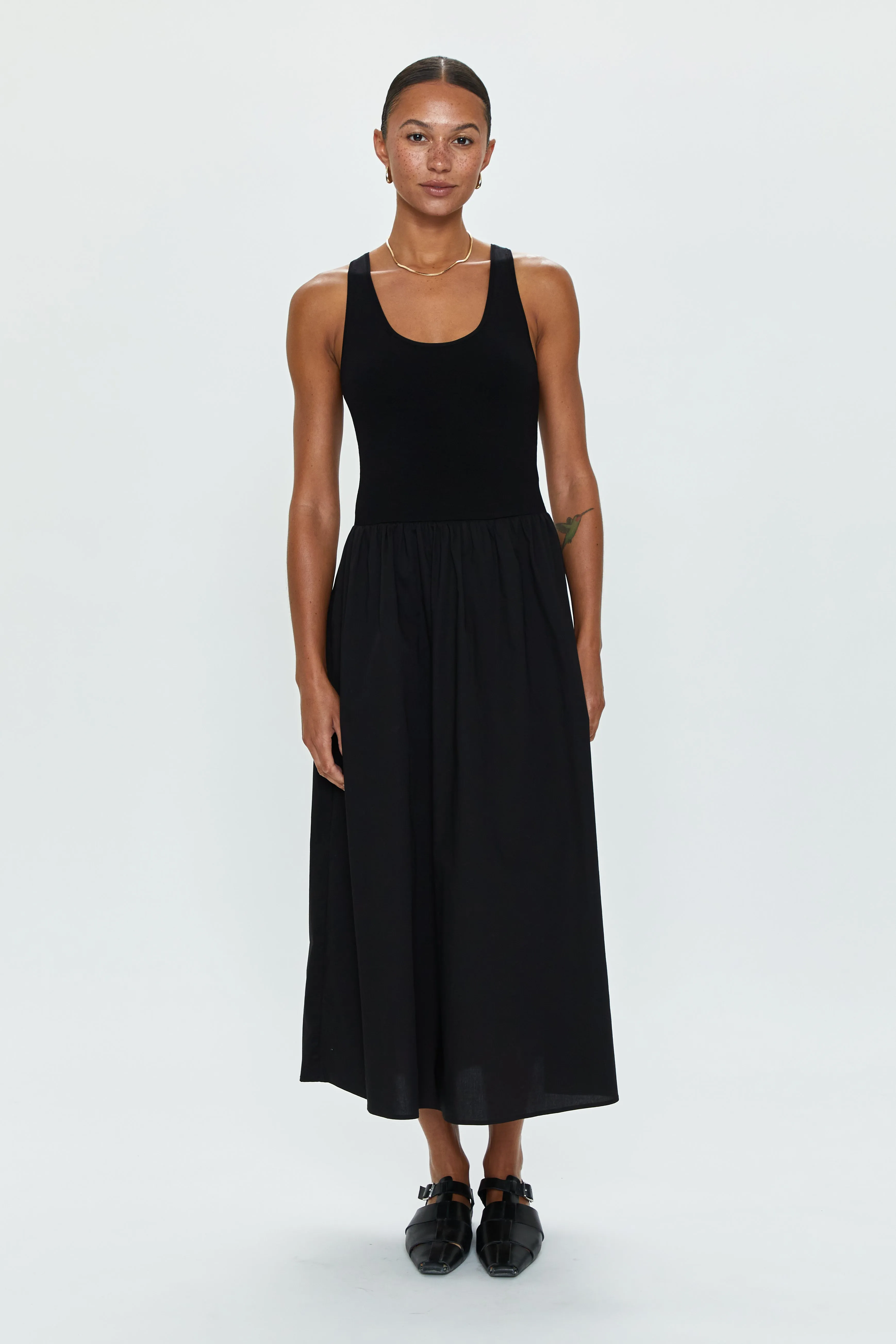 Faye Tank Dress - Noir sold by Pistola