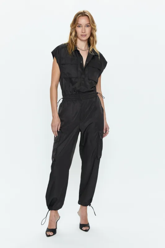 Jade Cargo Jumpsuit - Black sold by pistola
