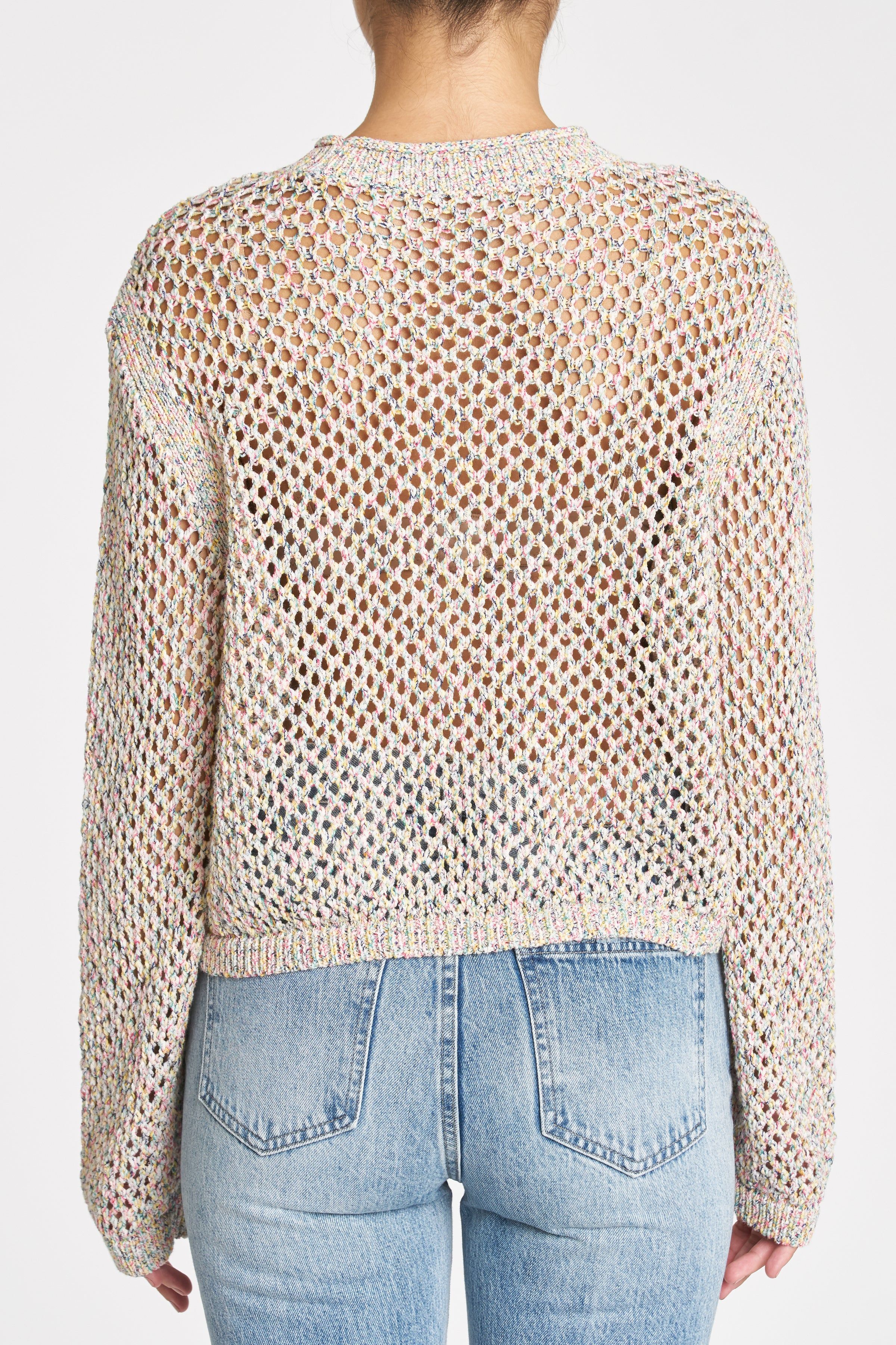 Caroline Open Knit Pullover Sweater - Multipop sold by pistola product image thumbnail 6