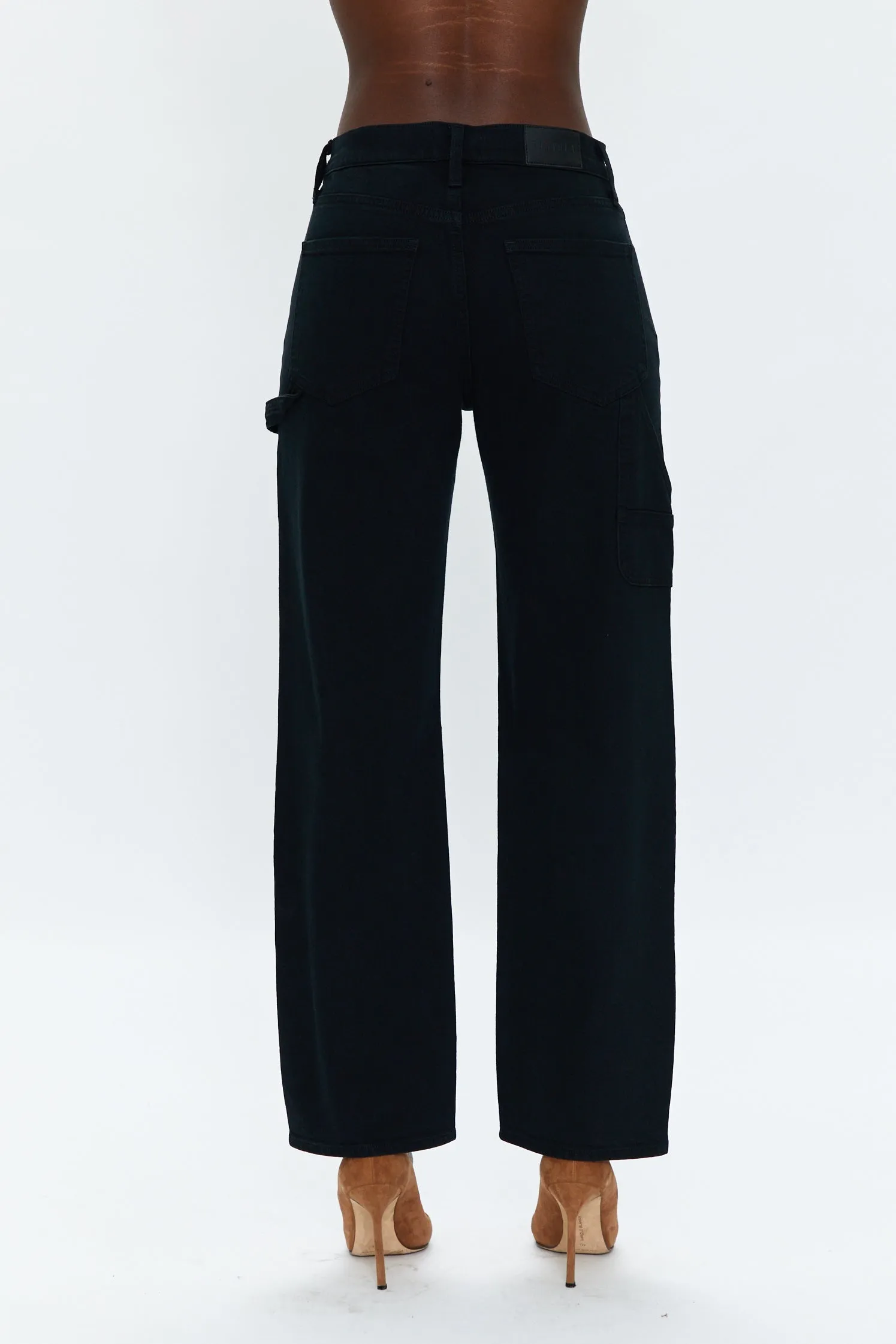 Lexi Carpenter Mid Rise Bowed Straight Jean - Coal sold by Pistola product image thumbnail 4