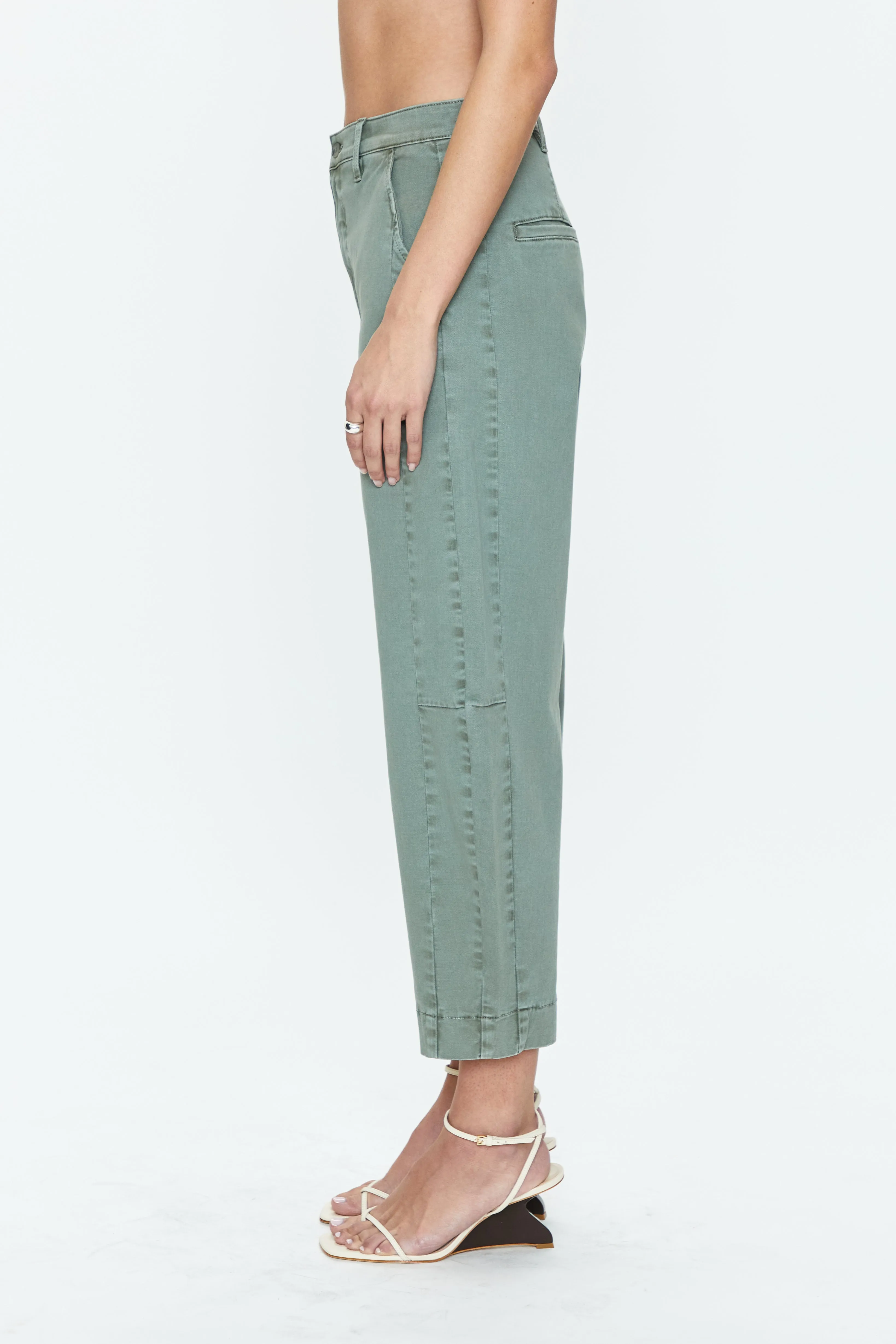 Eli High Rise Arched Trouser Jean - Calvary Olive sold by pistola product image thumbnail 3