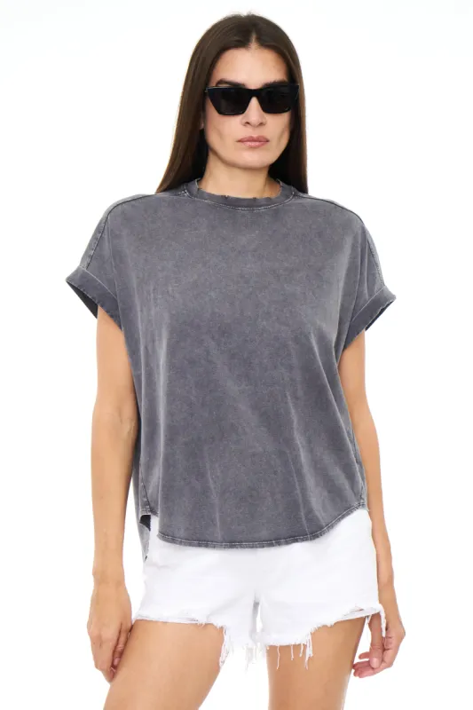 Porter Oversized Tunic Tee - Vintage Black sold by pistola