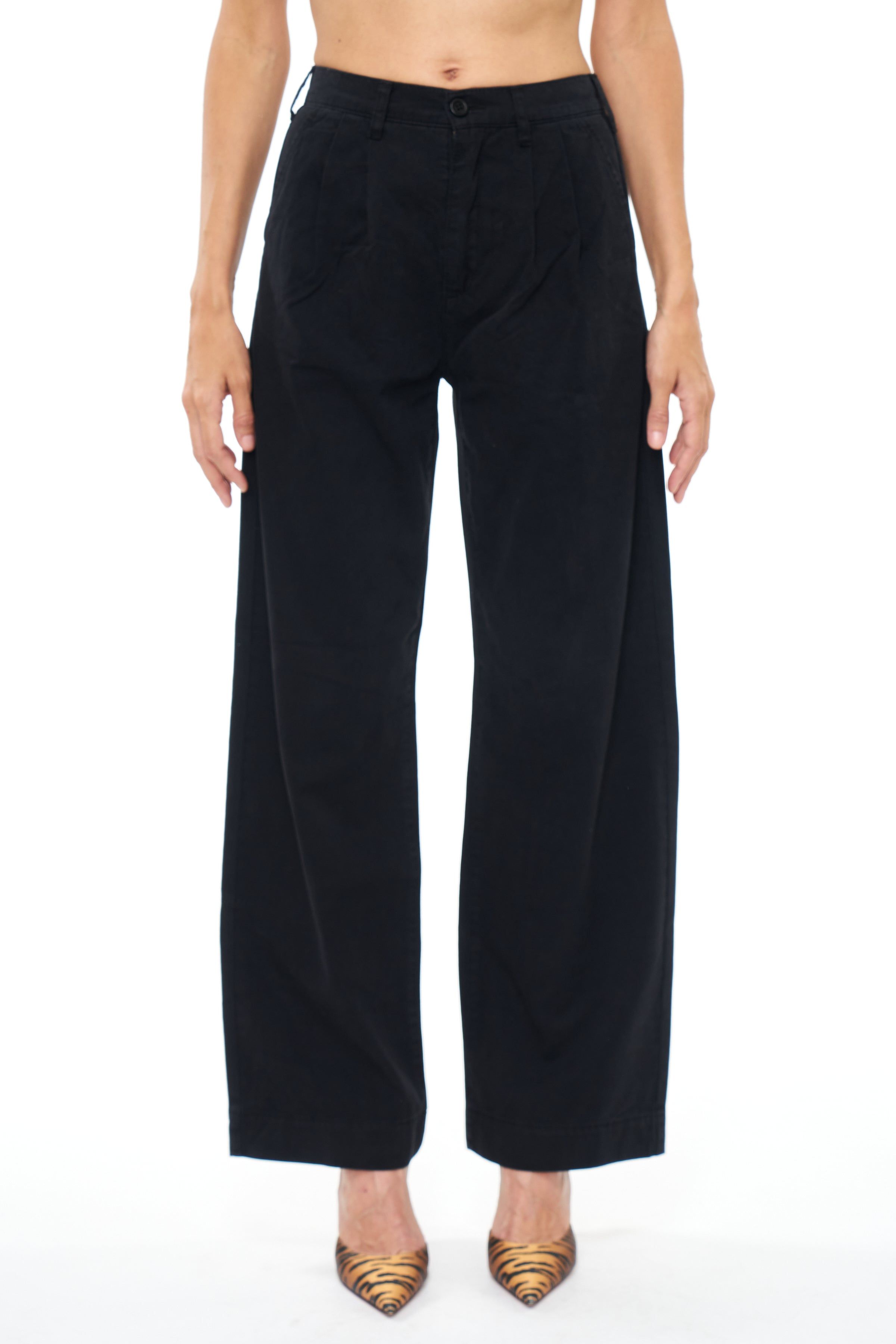 Ellery High Rise Wide Leg Trouser - Fade to Black sold by pistola