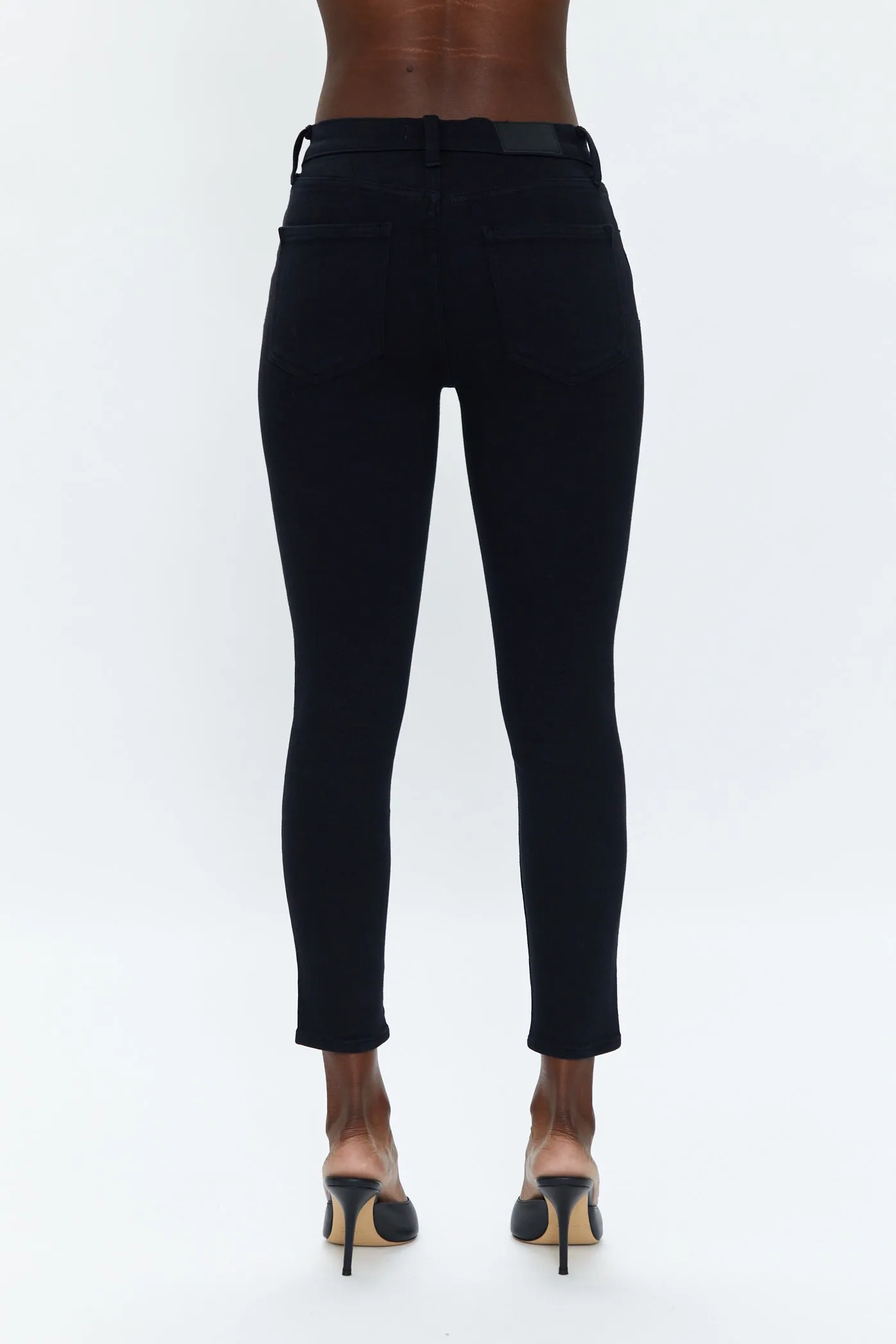 Audrey Mid Rise Skinny Jean - Dark Vinyl sold by pistola product image thumbnail 4