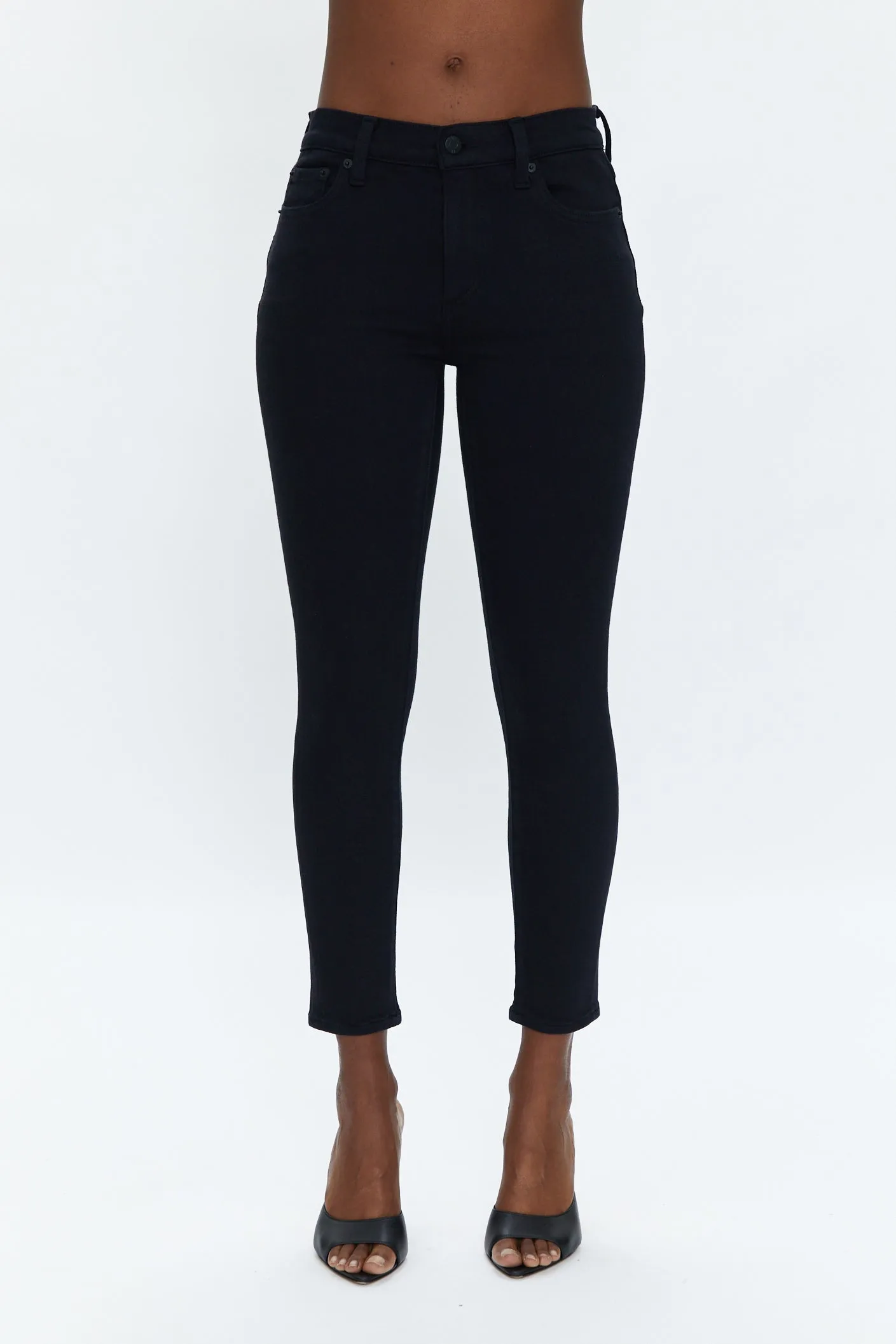 Audrey Mid Rise Skinny Jean - Dark Vinyl sold by pistola product image thumbnail 2