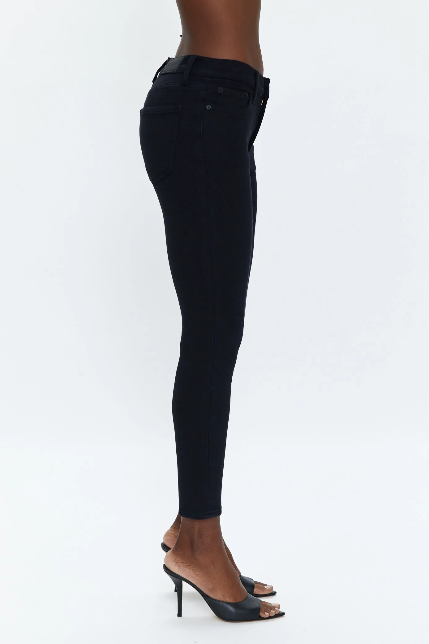 Audrey Mid Rise Skinny Jean - Dark Vinyl sold by pistola product image thumbnail 3