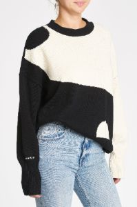 Darya No Pocket Crewneck Pullover - Yin Yang sold by pistola