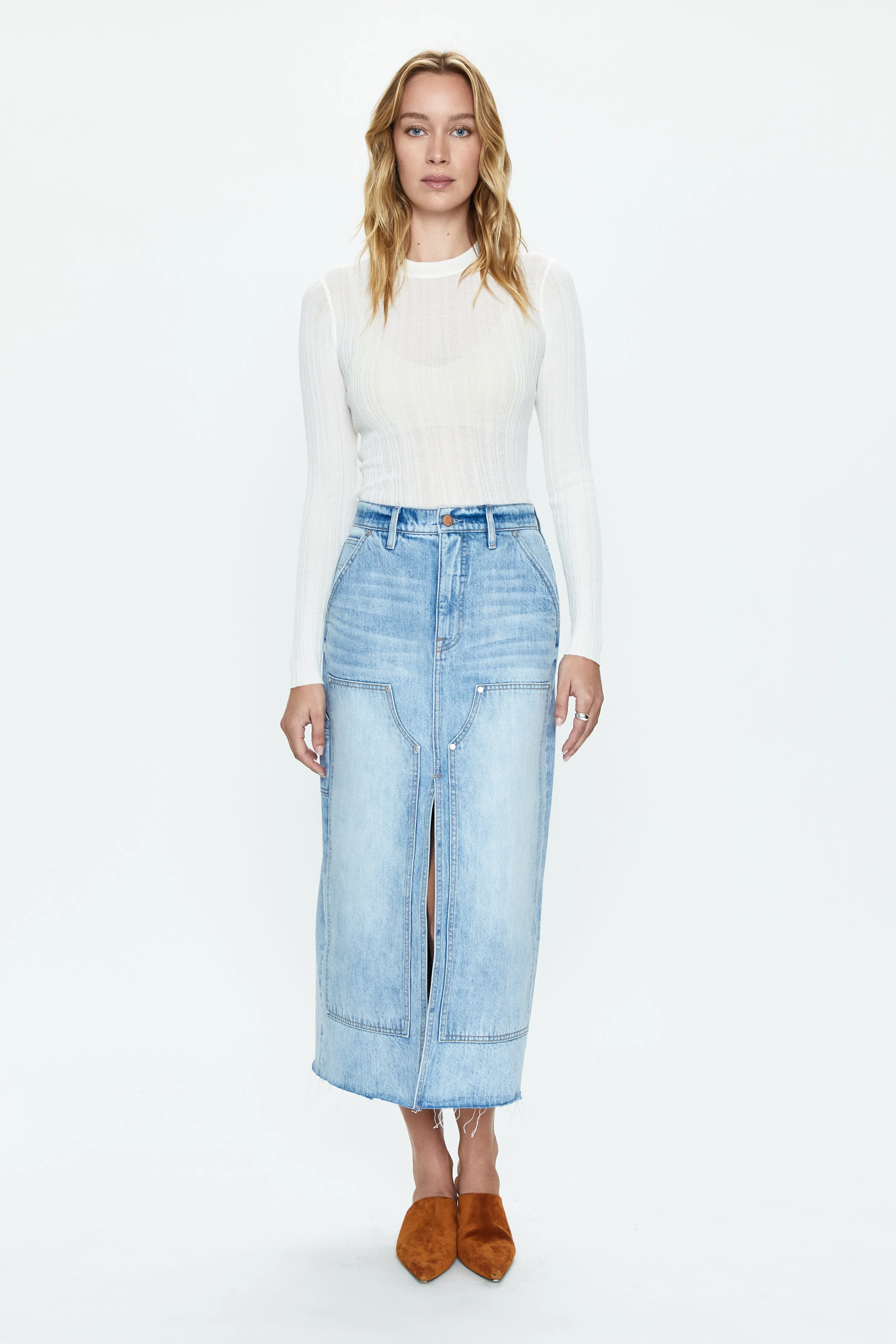 Michele Long Sleeve Tee - Ecru sold by pistola product image thumbnail 5