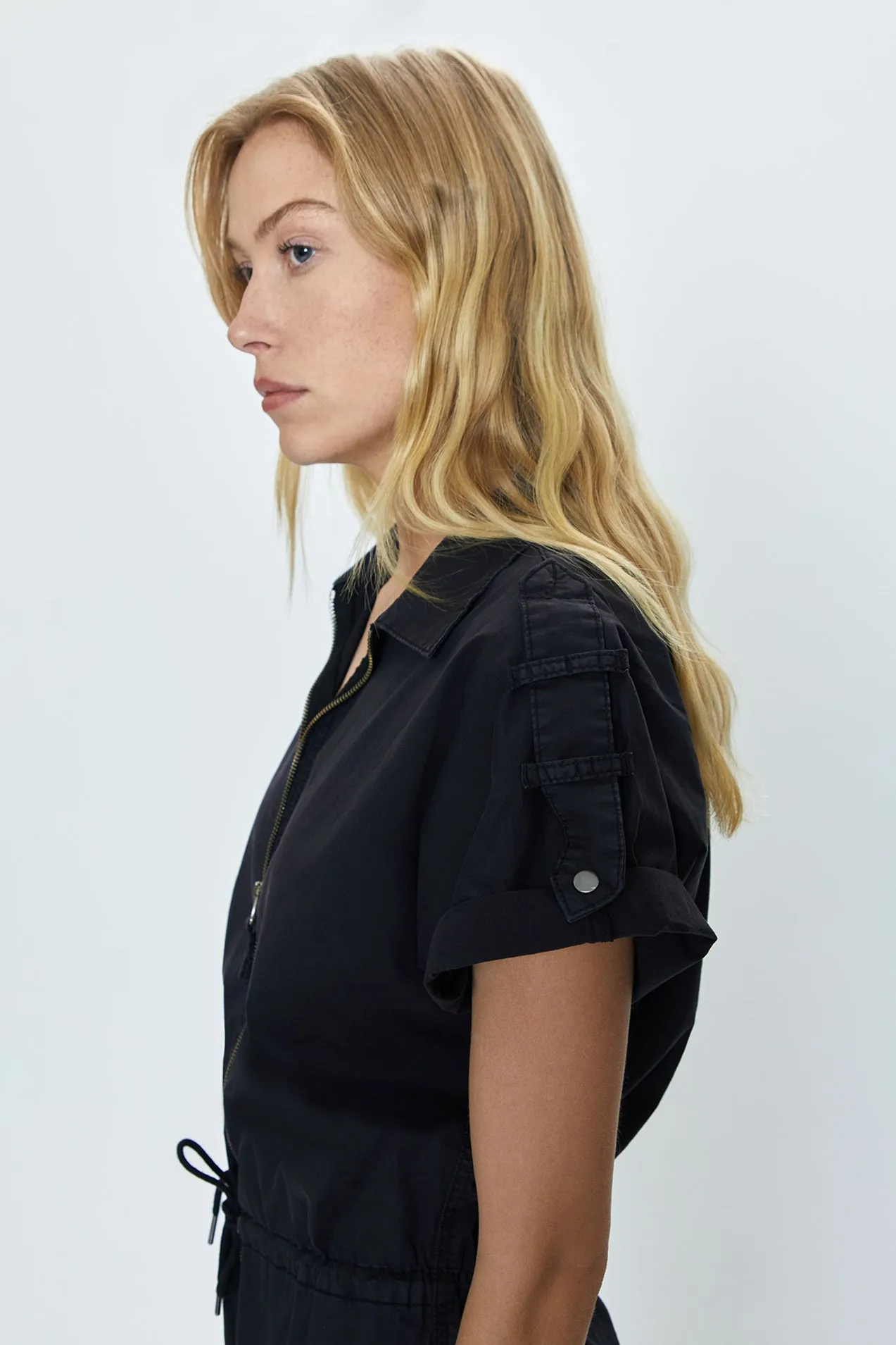 Meg Zip Front Romper - Fade to Black sold by Pistola product image thumbnail 2