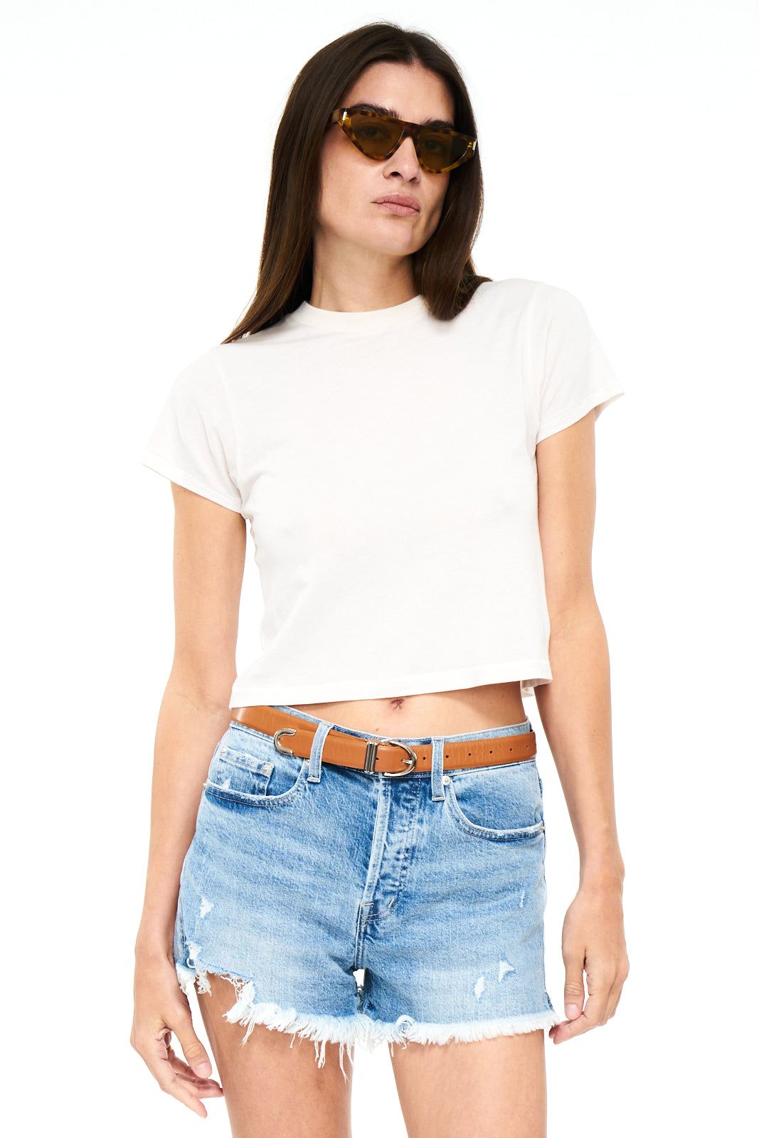 Jules Baby Tee - Moonstone sold by pistola