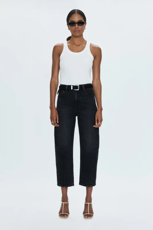 Eli High Rise Barrel Jean - Dark Midnight sold by Pistola