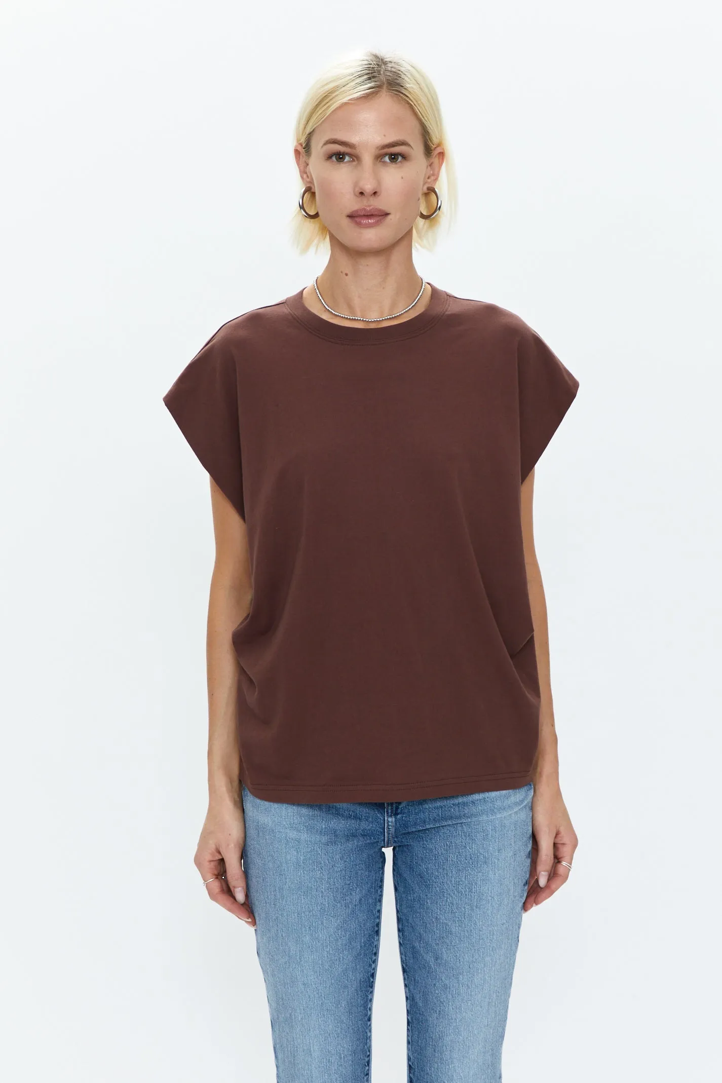 Trina Muscle Tee - Chocolate sold by pistola