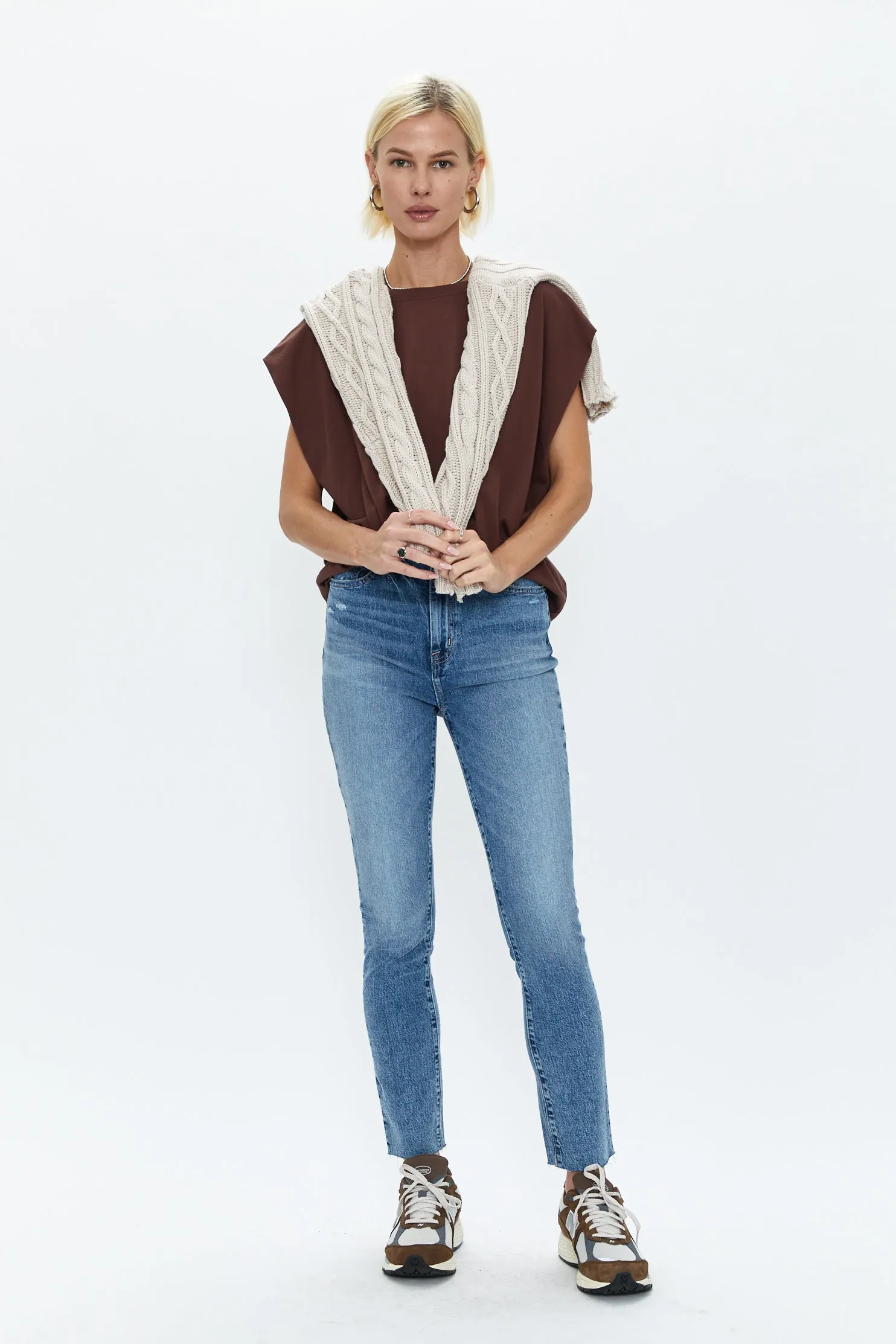 Trina Muscle Tee - Chocolate sold by pistola product image thumbnail 2