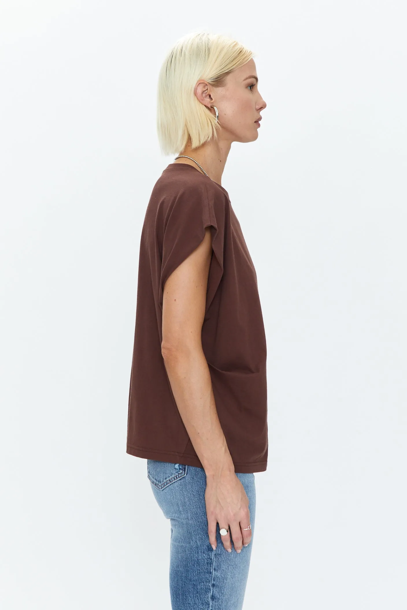 Trina Muscle Tee - Chocolate sold by pistola product image thumbnail 3