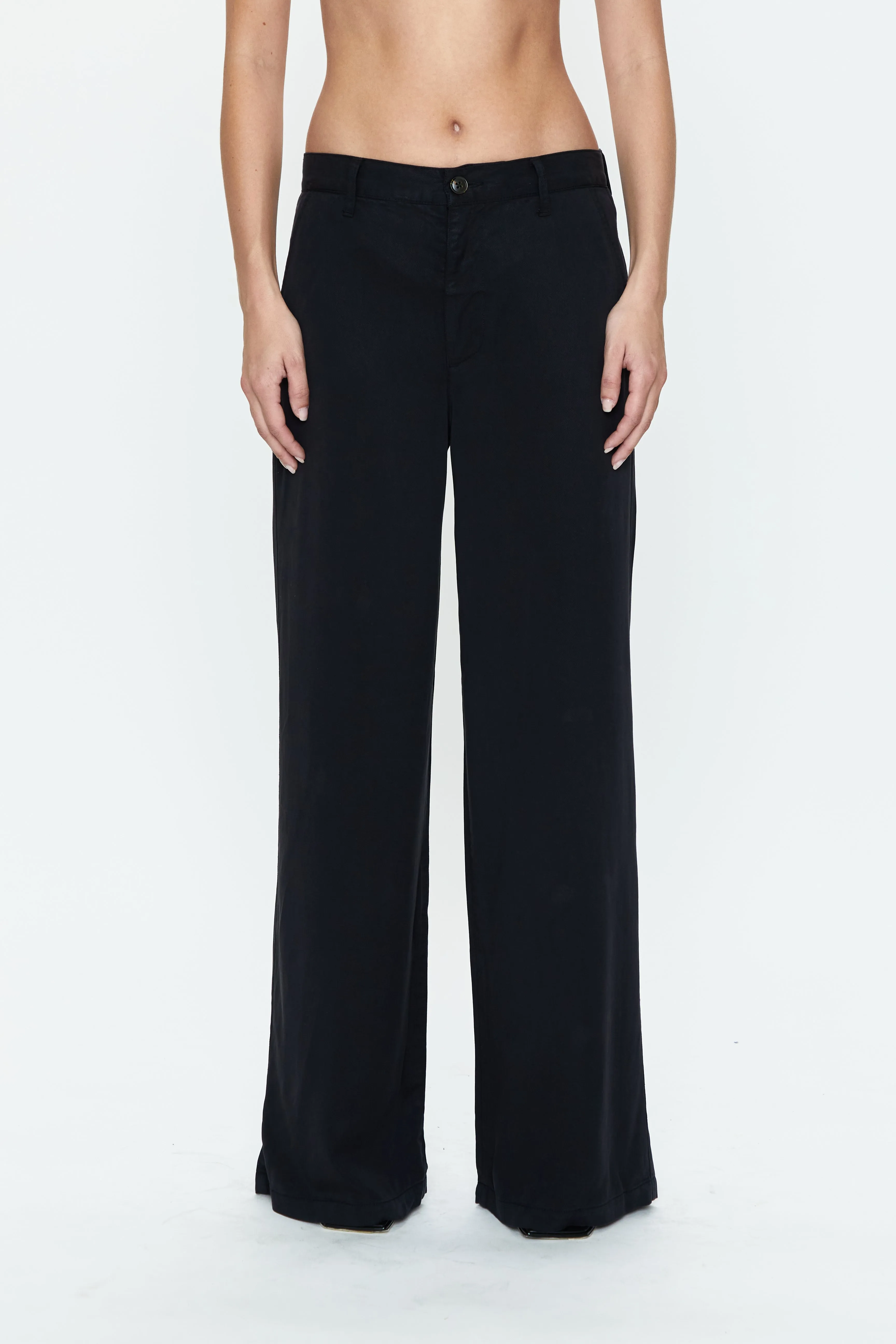 Jadyn Low Slung Palazzo Pants - Fade to Black sold by pistola product image thumbnail 2