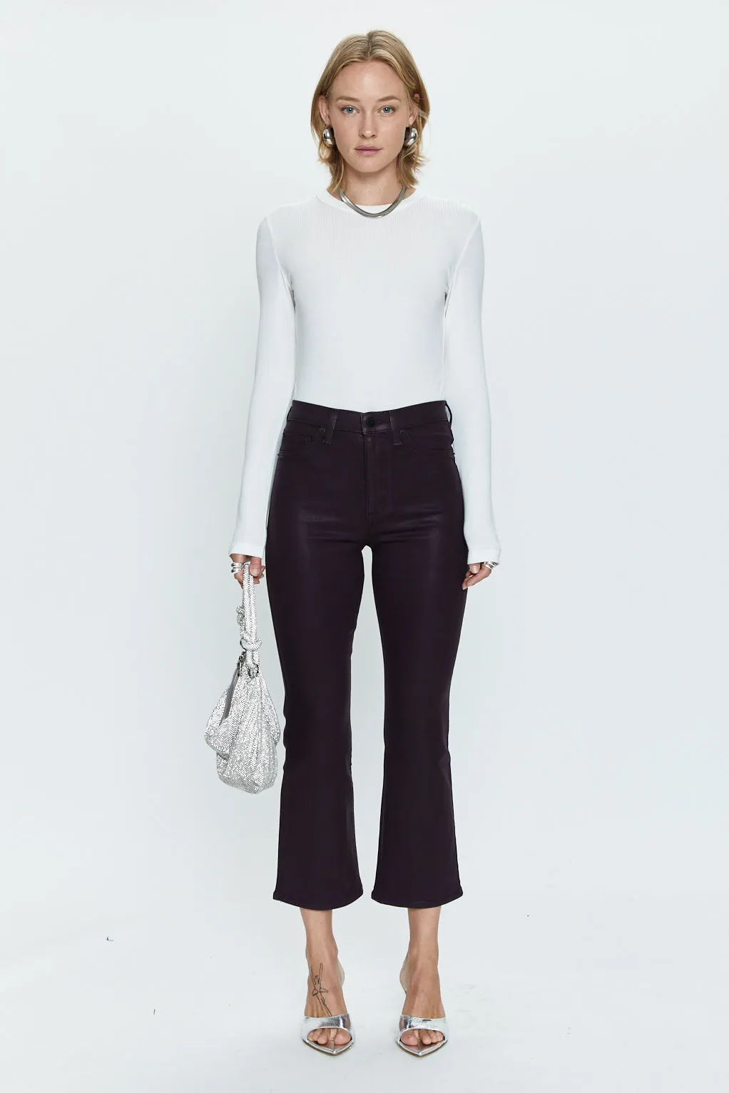 Lennon High Rise Crop Boot - Coated Amethyst sold by pistola product image thumbnail 5