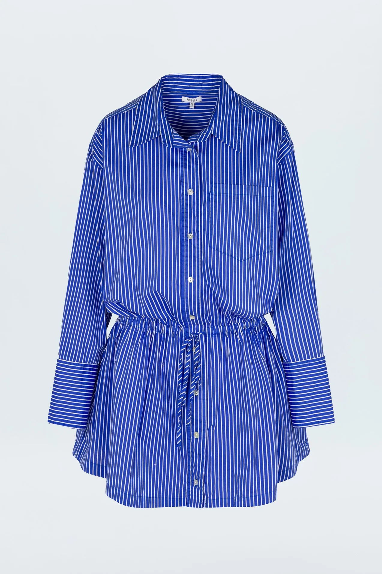 Lucinda Dress - Ultramarine Stripe sold by pistola product image thumbnail 5