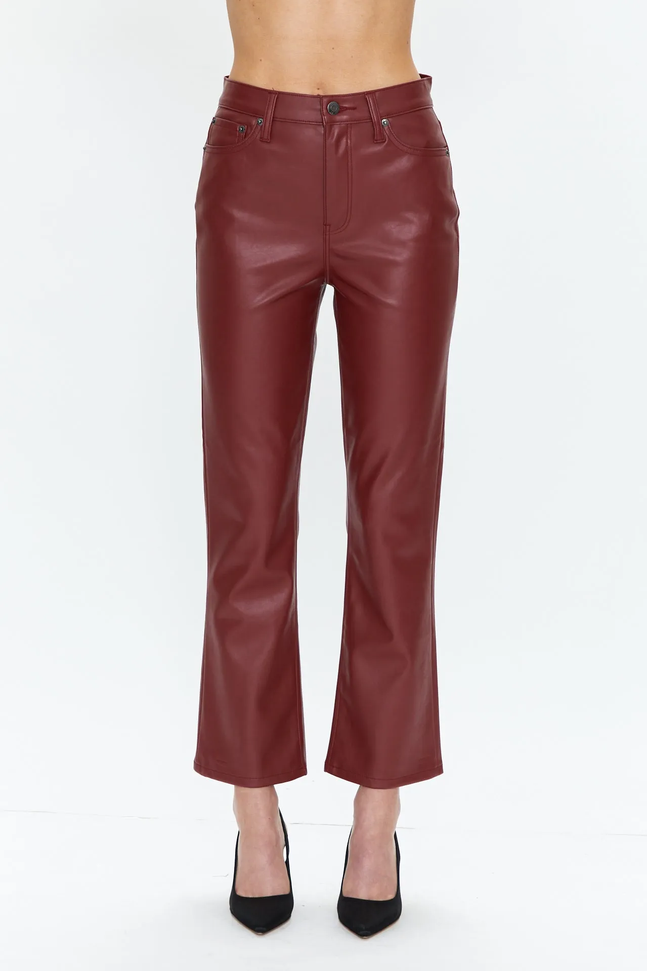 Lennon High Rise Crop Boot - Carmine sold by pistola product image thumbnail 2