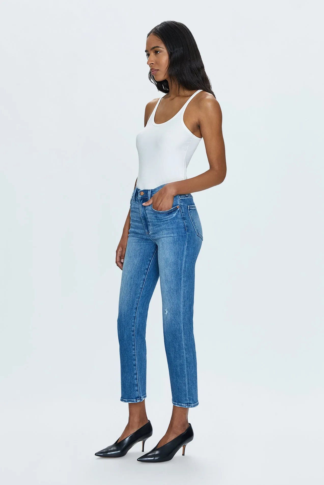 Lennon High Rise Crop Boot Jean - Fling Vintage sold by Pistola product image thumbnail 5