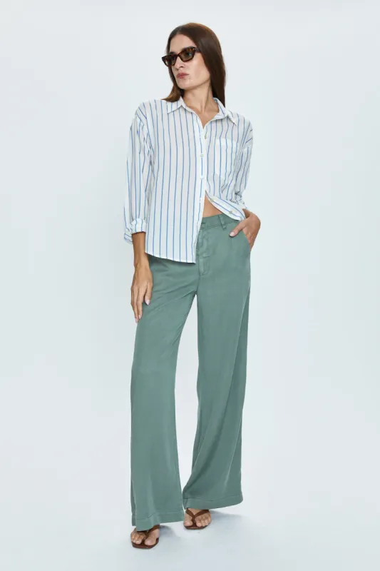 Jadyn Low Slung Palazzo Pants - Olivine sold by pistola