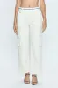 Addie High Rise Trouser - Eggshell sold by pistola
