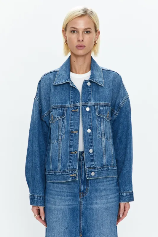 Margot Oversized Denim Jacket - Maui sold by pistola