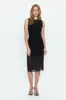June Sleeveless Midi Dress - Noir sold by pistola
