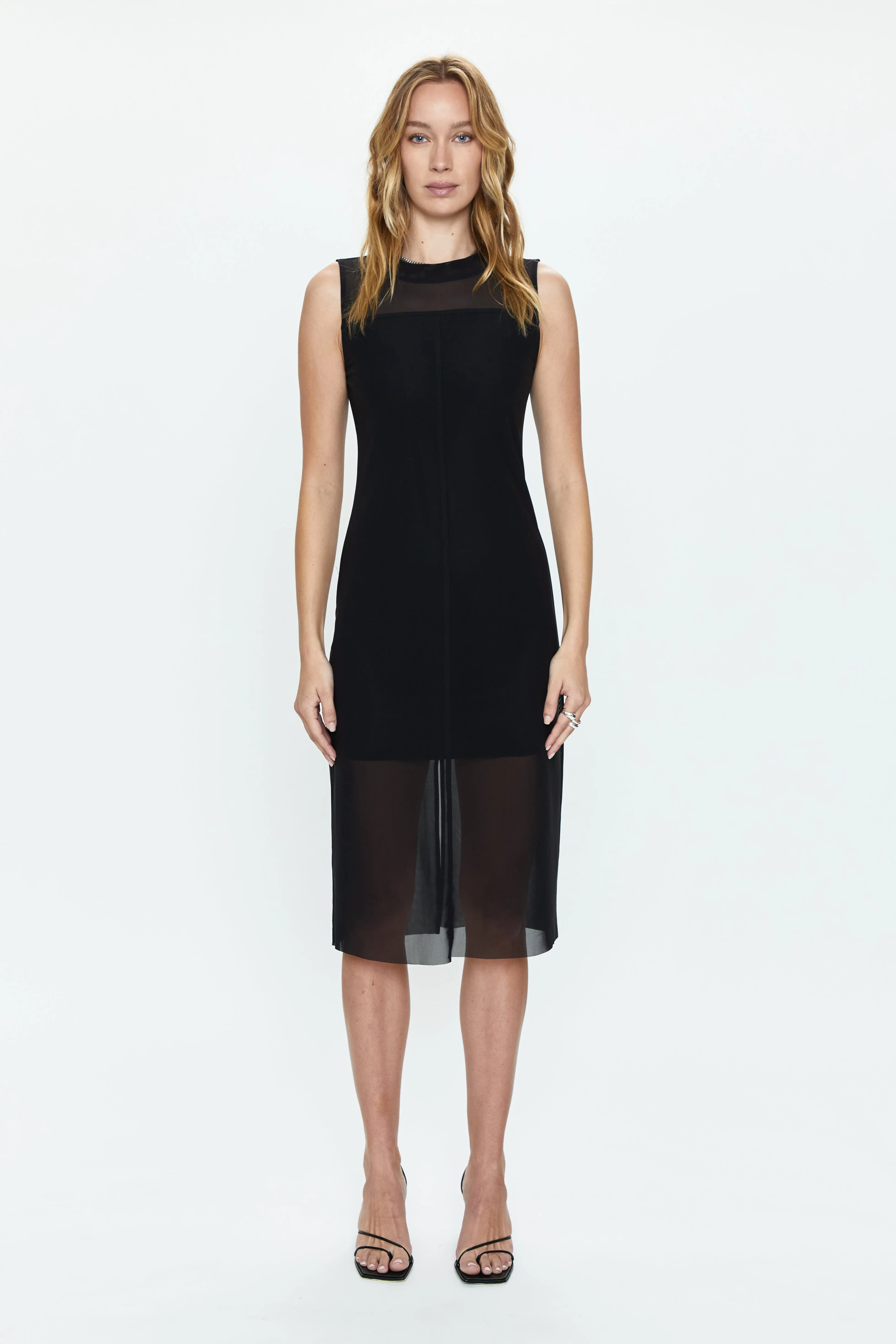 June Sleeveless Midi Dress - Noir sold by pistola product image thumbnail 2
