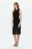 June Sleeveless Midi Dress - Noir sold by pistola