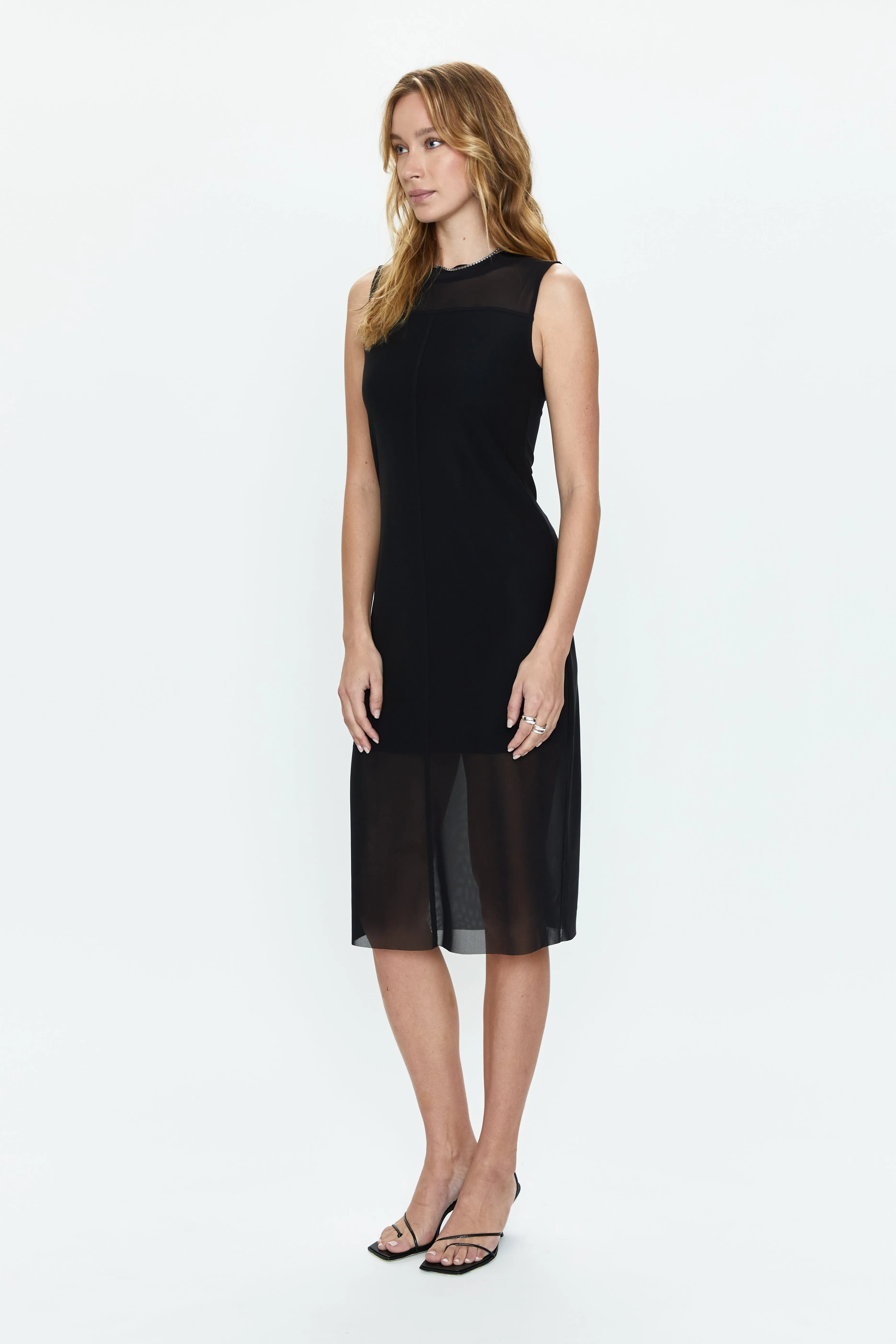 June Sleeveless Midi Dress - Noir sold by pistola product image thumbnail 3