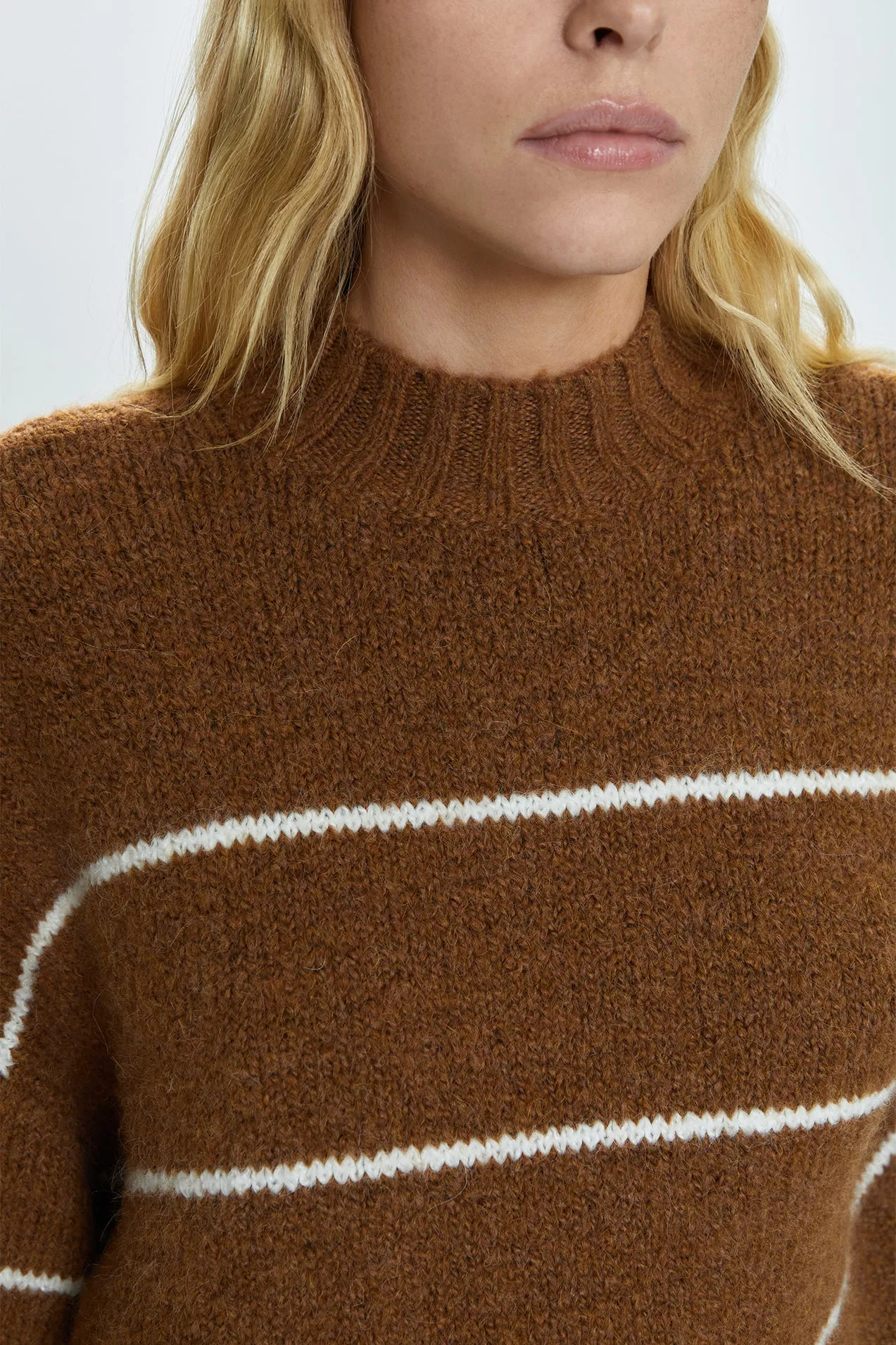 Carlen Sweater - Caramel Stripe sold by pistola product image thumbnail 2