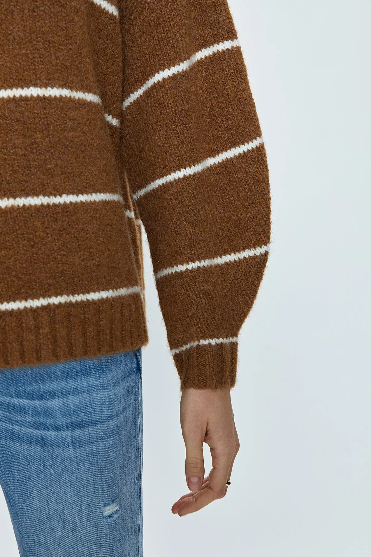 Carlen Sweater - Caramel Stripe sold by pistola product image thumbnail 4