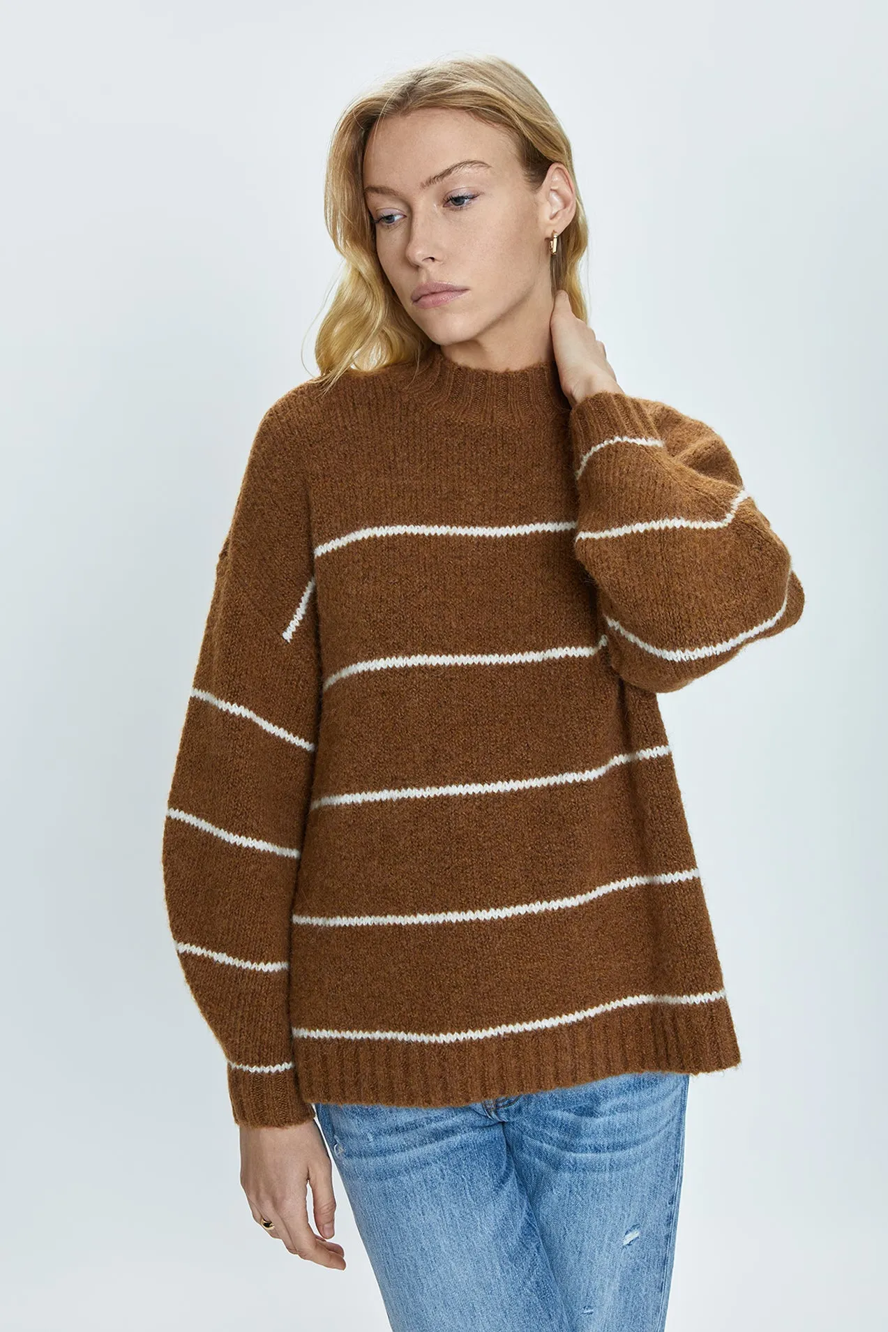 Carlen Sweater - Caramel Stripe sold by pistola product image thumbnail 3