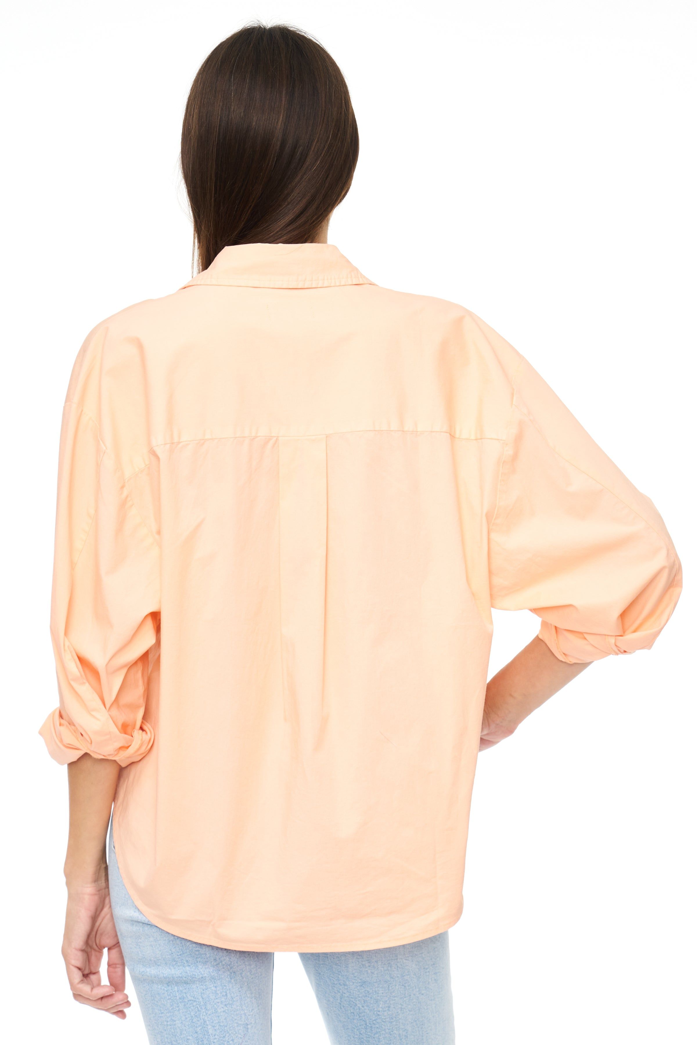 Sloane Long Sleeve Oversized Button Down Shirt - Sherbet sold by pistola product image thumbnail 5