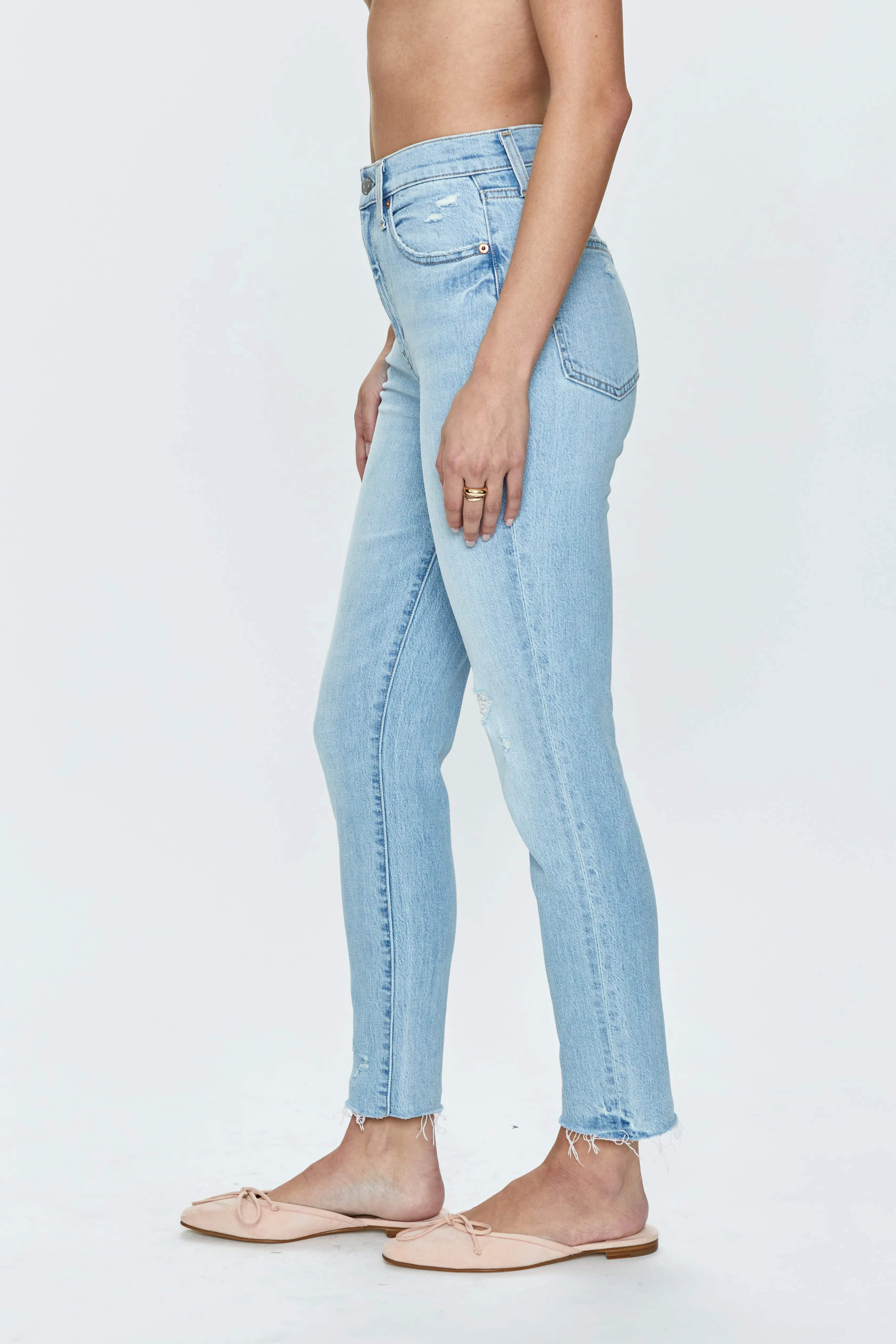 Kate High Rise Slim Straight - Monaco Distressed sold by pistola product image thumbnail 3