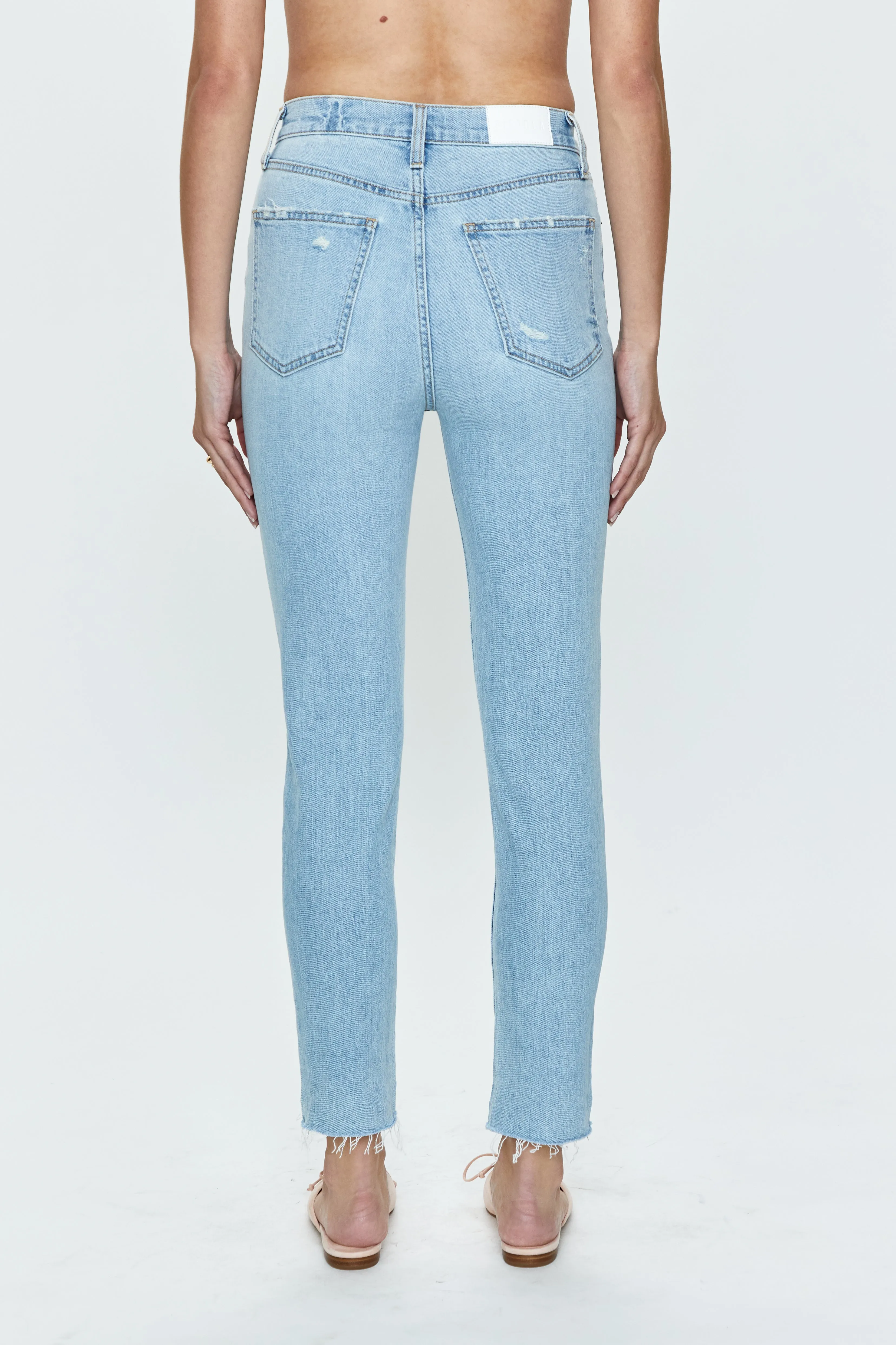 Kate High Rise Slim Straight - Monaco Distressed sold by pistola product image thumbnail 4