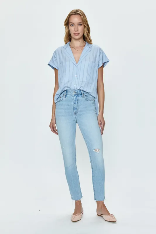 Kate High Rise Slim Straight - Monaco Distressed sold by pistola