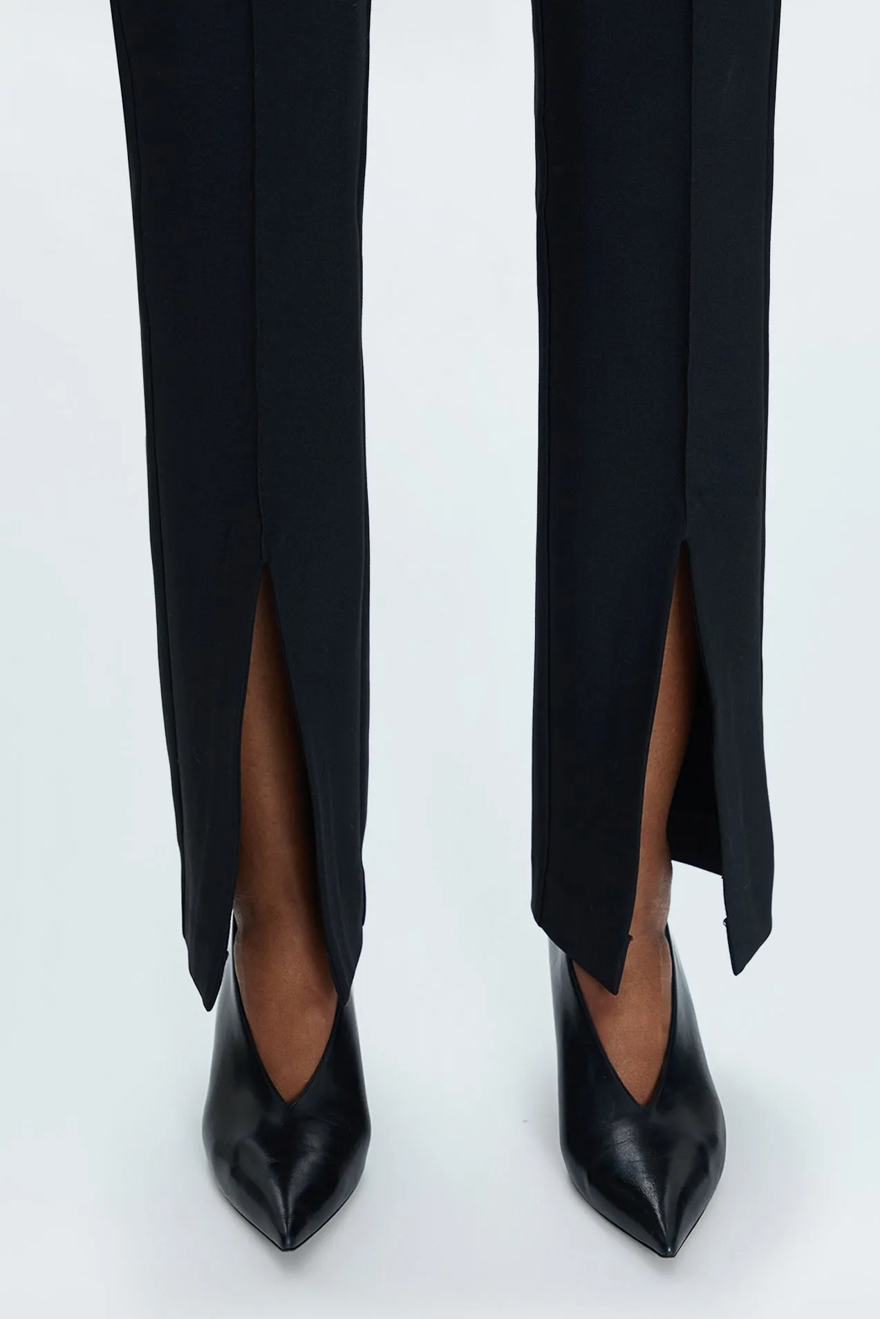Diana Front Slit Trouser - Black sold by pistola product image thumbnail 2