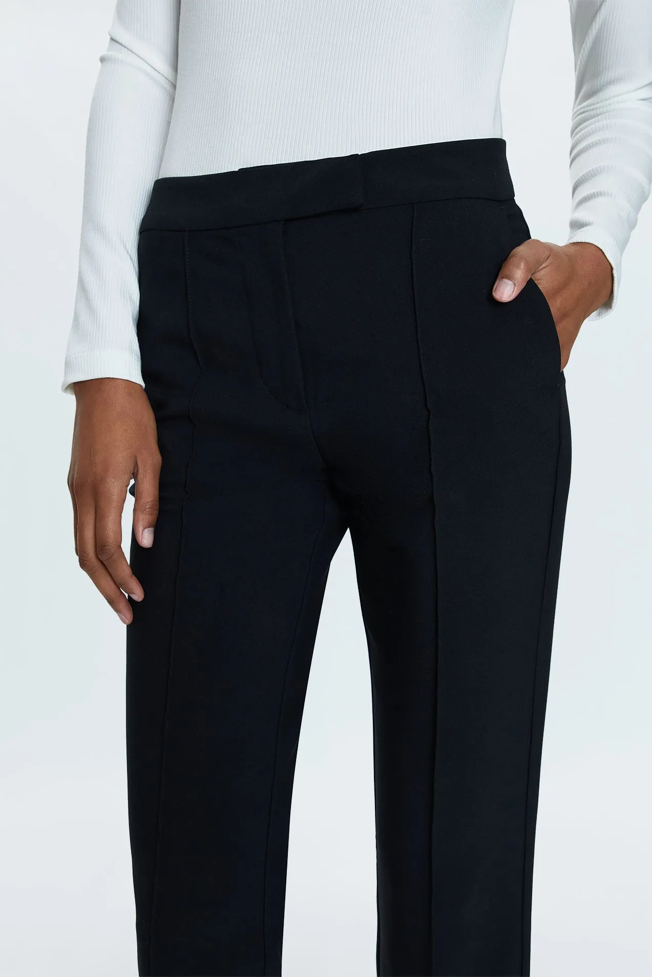 Diana Front Slit Trouser - Black sold by pistola product image thumbnail 3