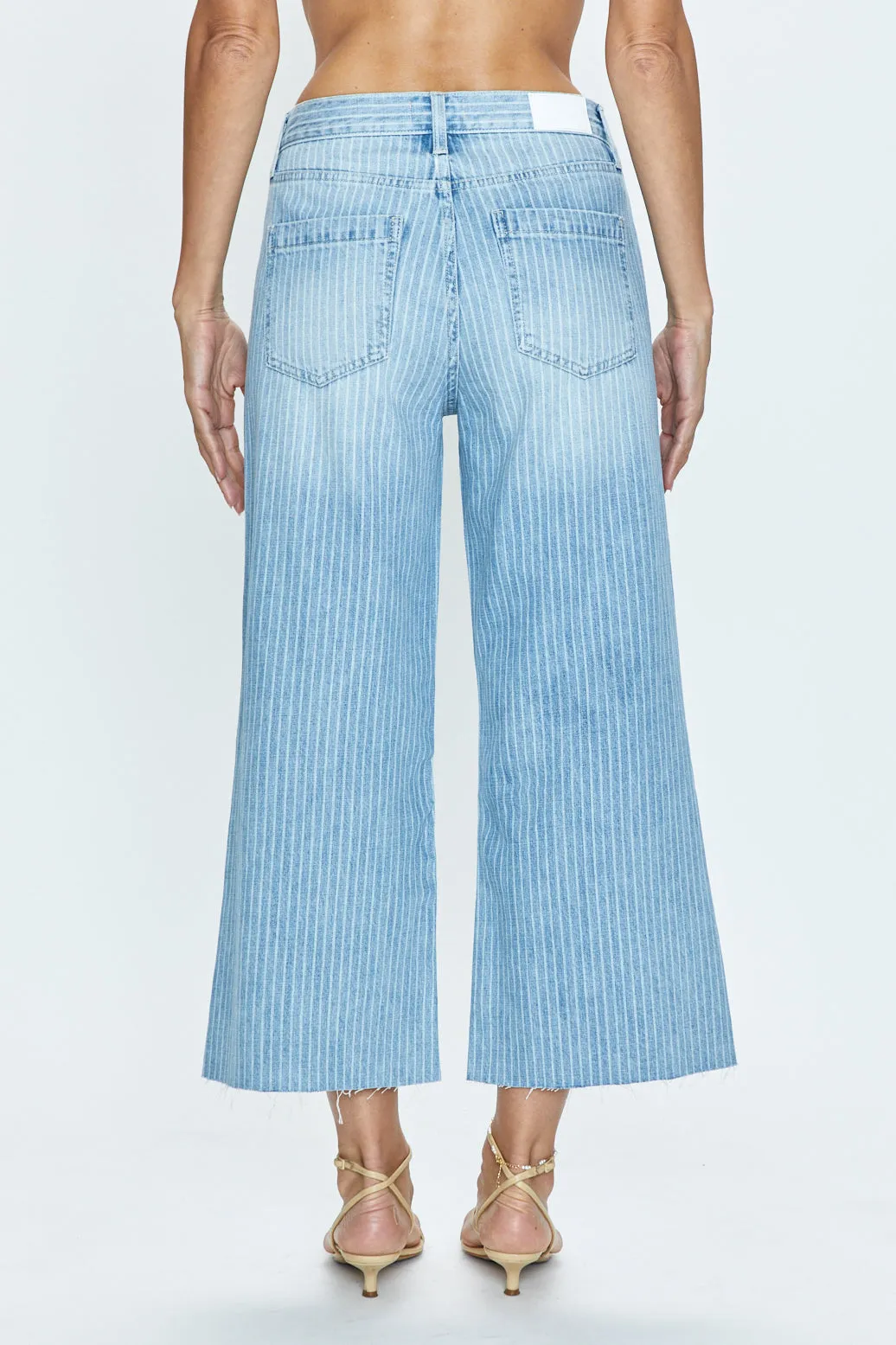 Jadyn Low Slung Palazzo Jean - Canopy Stripe sold by pistola product image thumbnail 4