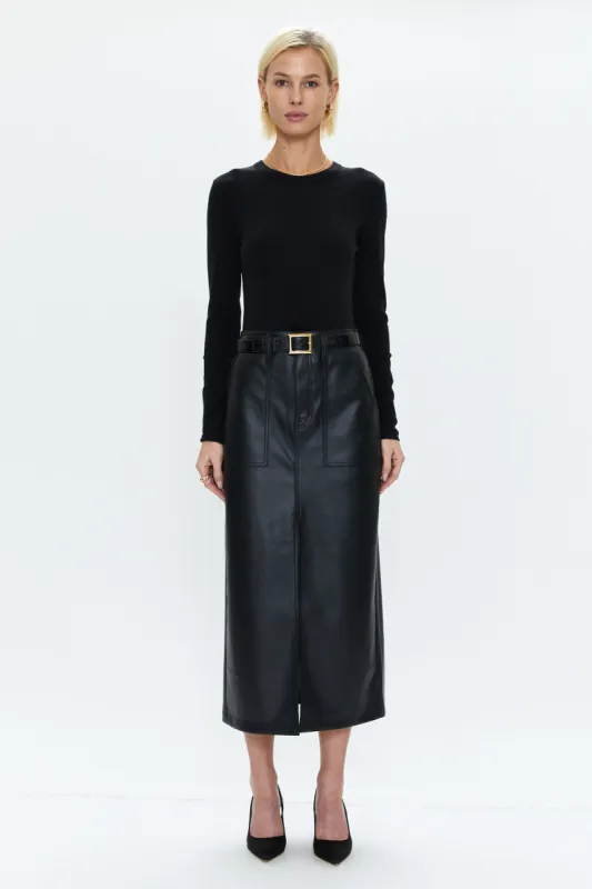 Alice Midi Skirt -  Slate Black sold by pistola