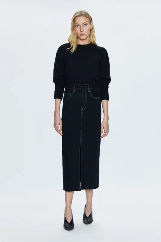 Alice Midi Skirt - Noir sold by Pistola